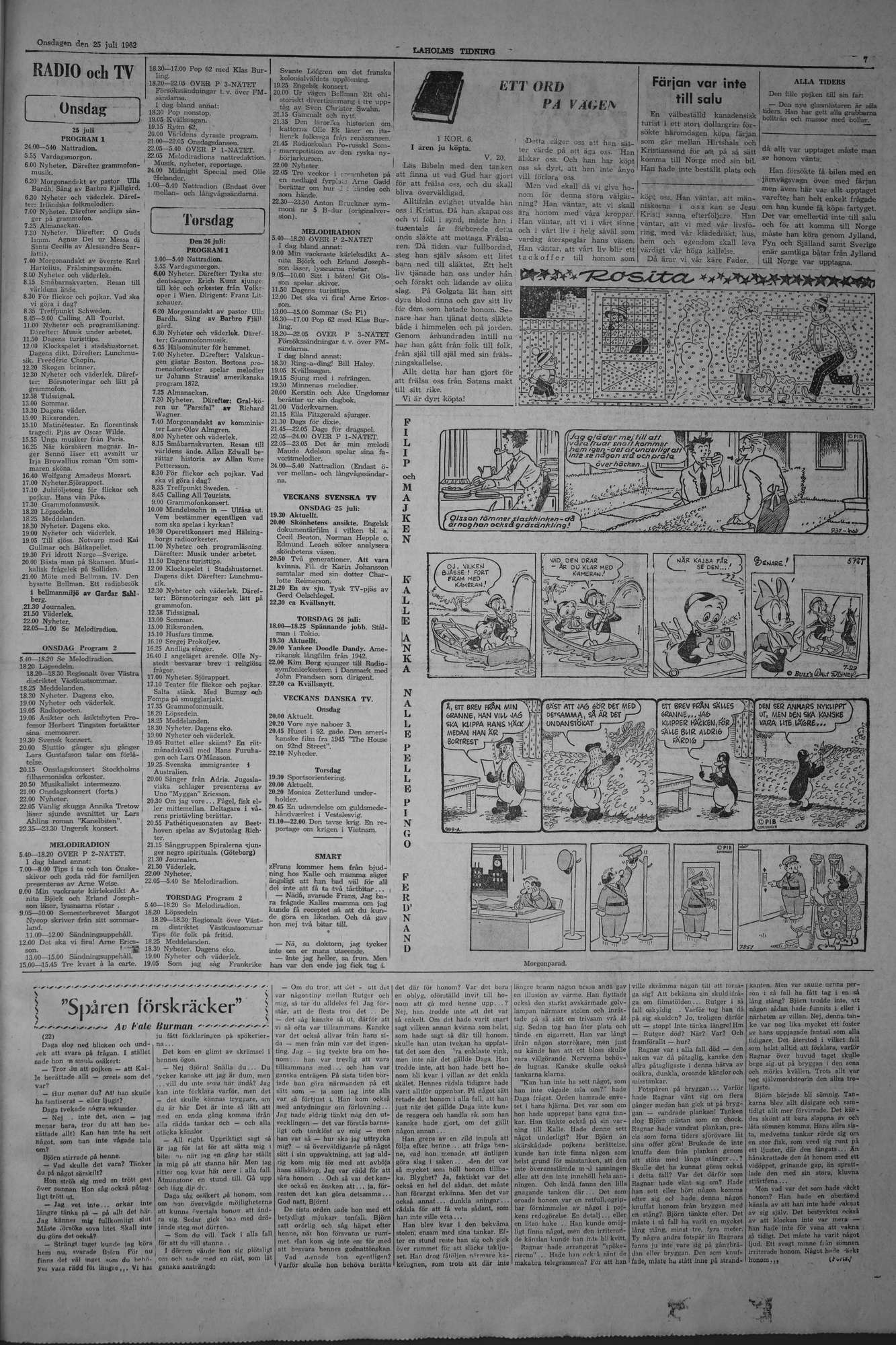 Laholms Tidning Onsdag 25 juli 1962, sida 7