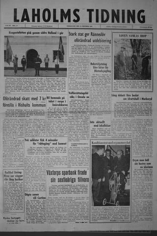 Förstasidan, Torsdag 25 oktober 1962