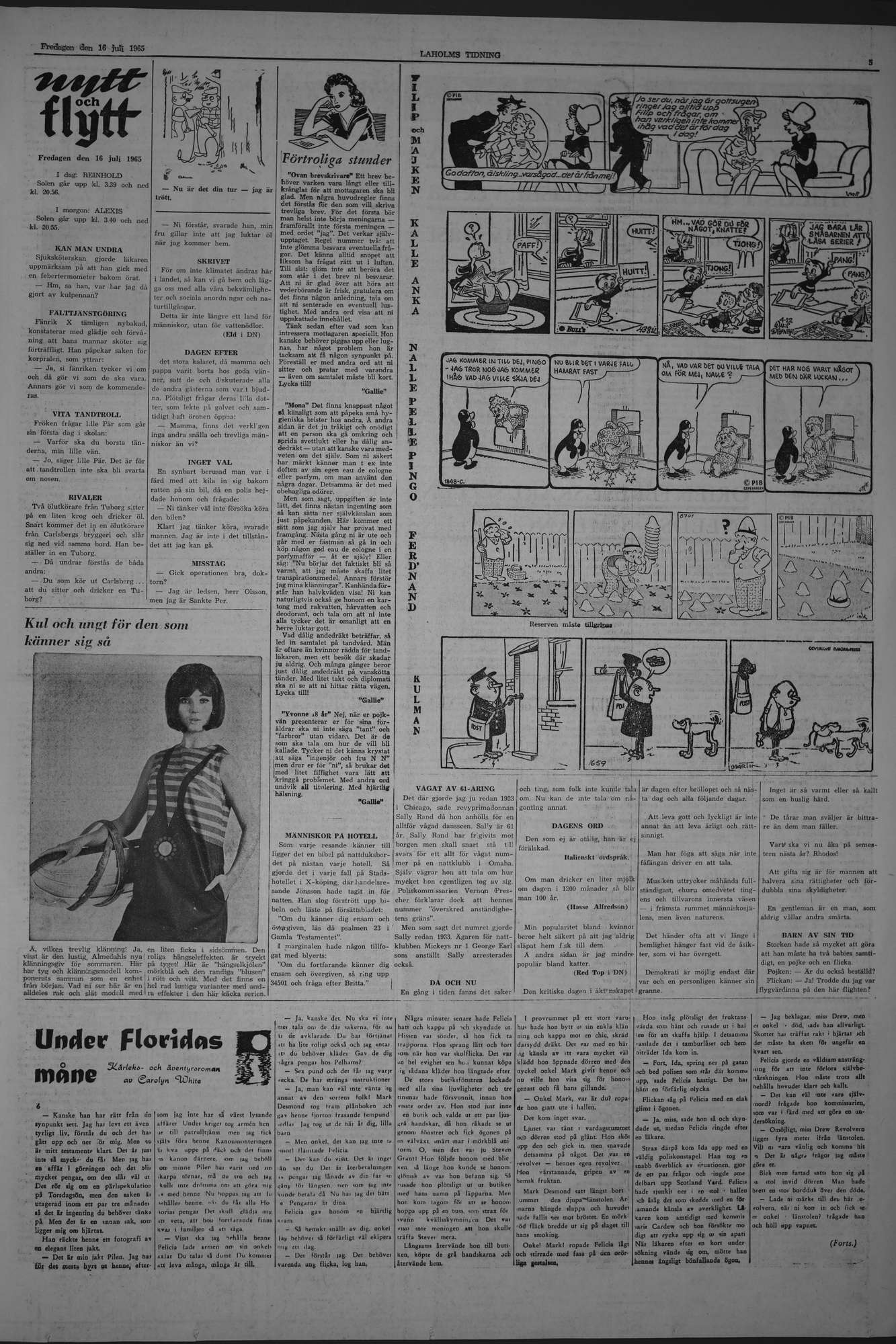 Laholms Tidning Fredag 16 juli 1965, sida 5
