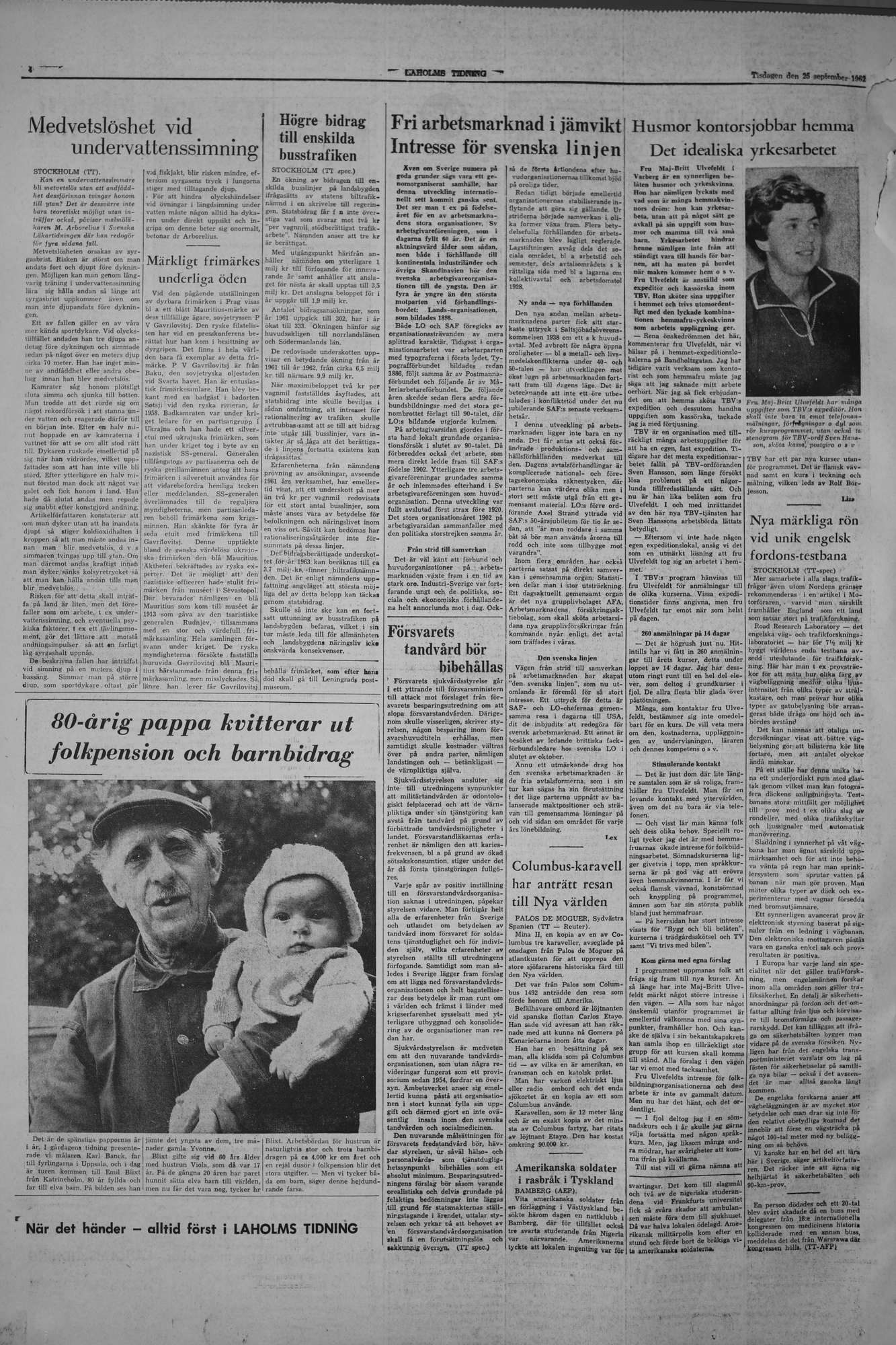 Laholms Tidning Tisdag 25 september 1962, sida 4