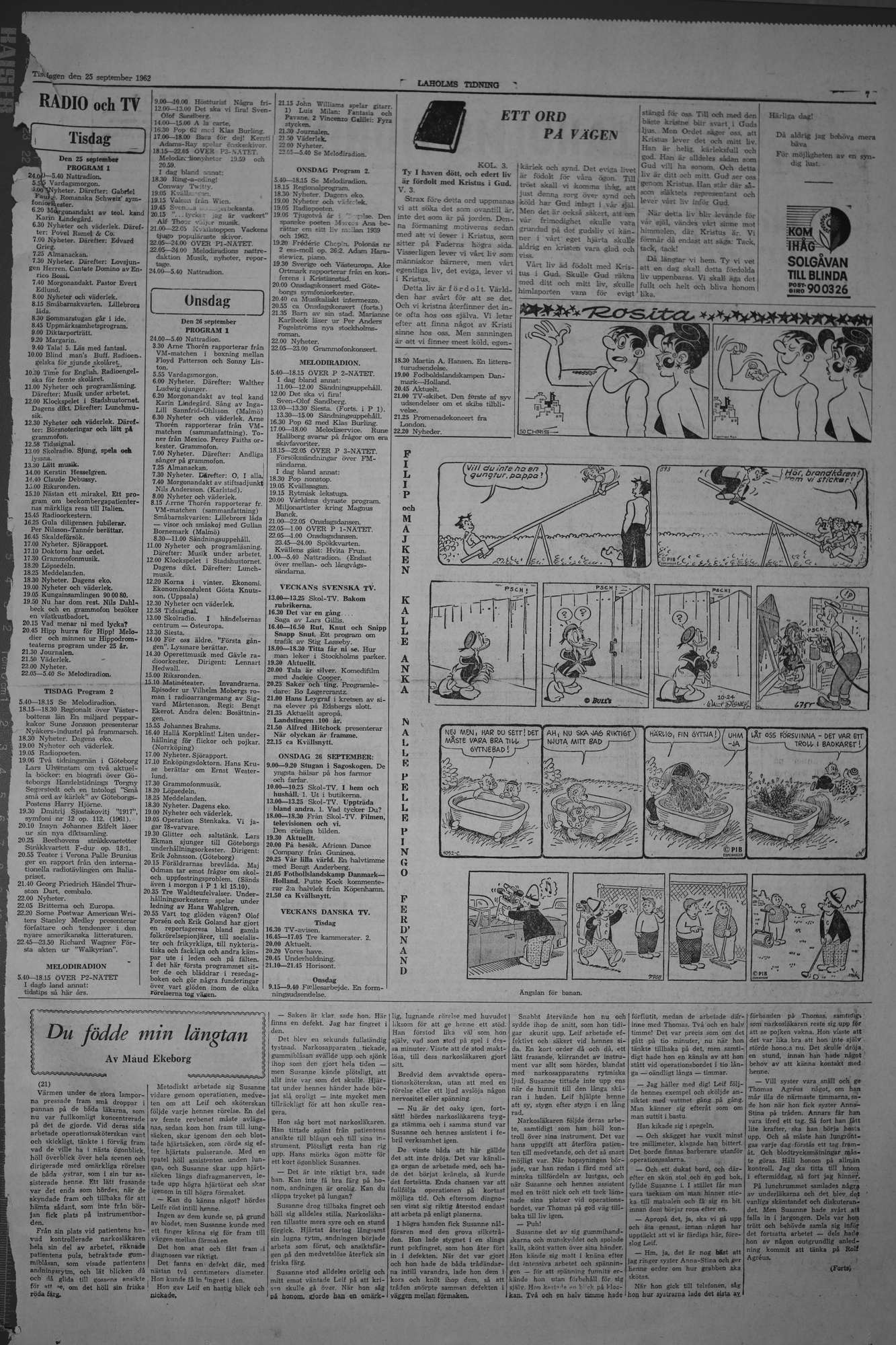 Laholms Tidning Tisdag 25 september 1962, sida 7