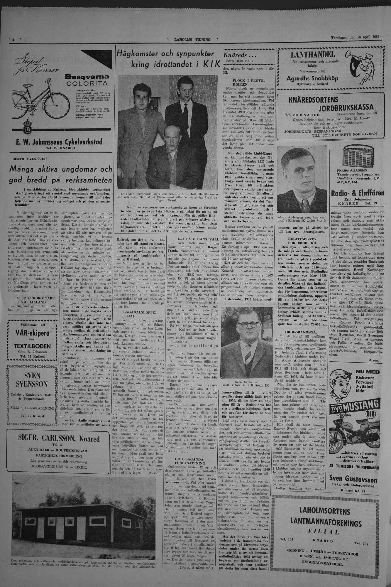 Laholms Tidning Torsdag 26 april 1962, sida 4