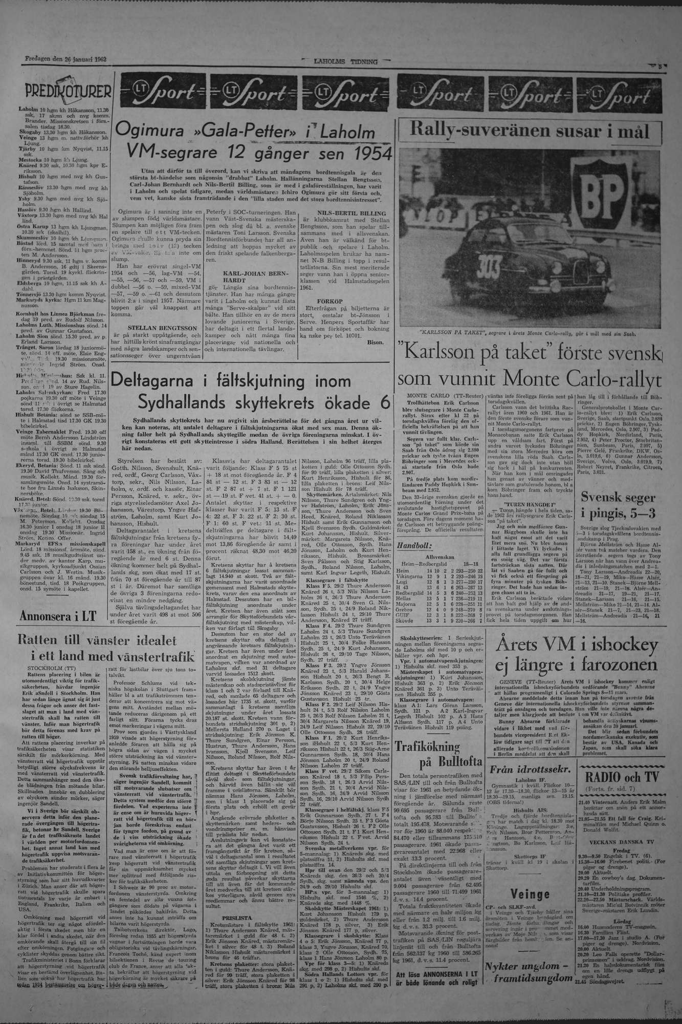 Laholms Tidning Fredag 26 januari 1962, sida 5