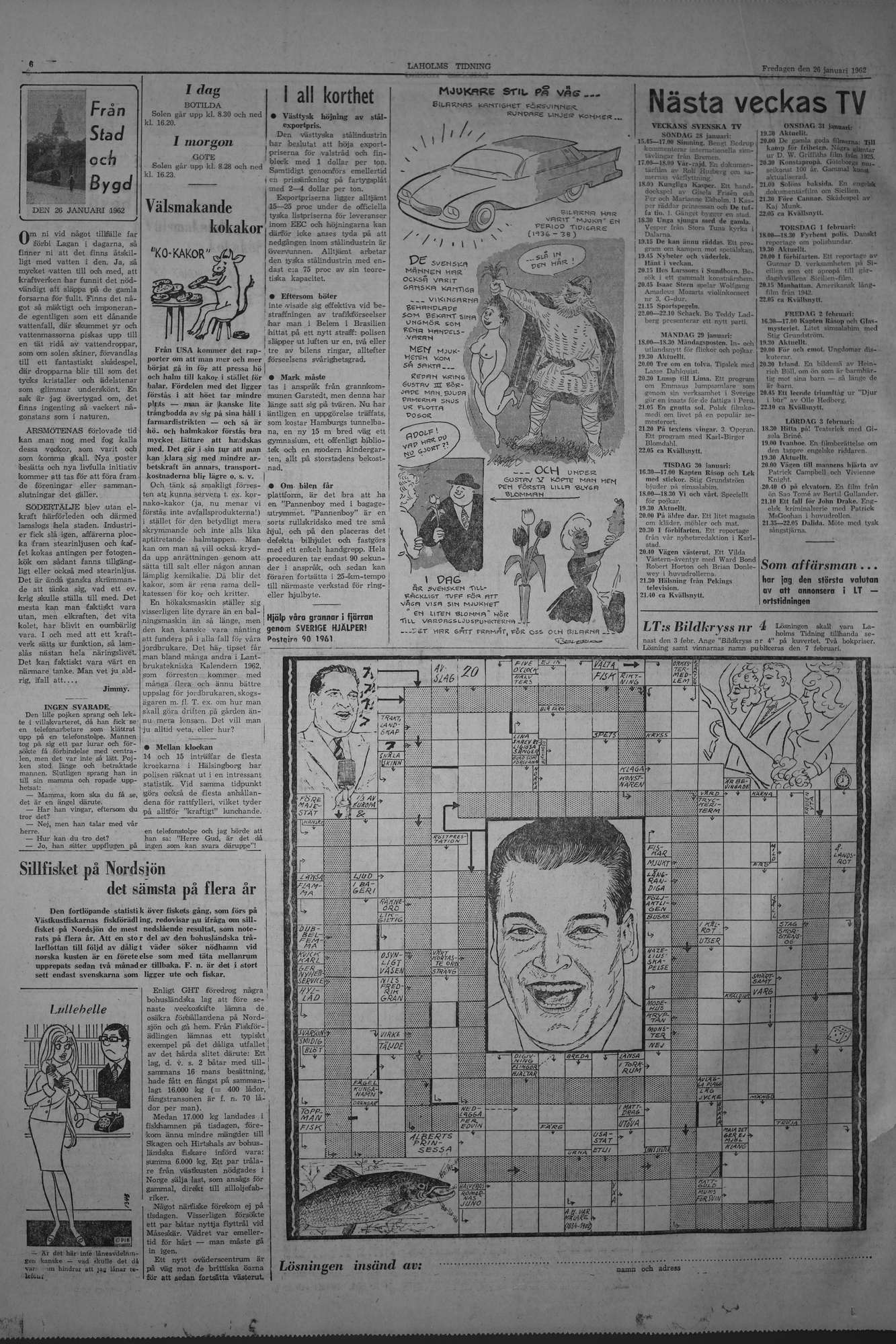 Laholms Tidning Fredag 26 januari 1962, sida 6