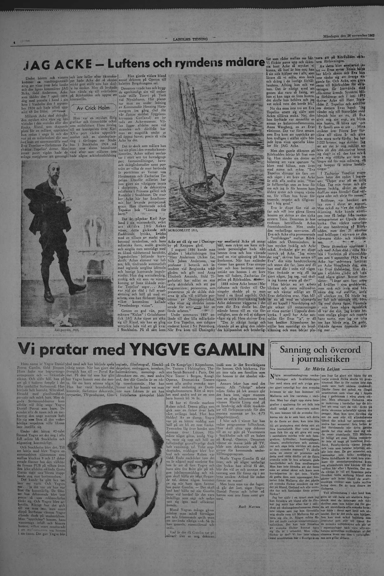 Laholms Tidning Måndag 26 november 1962, sida 4