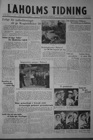 Förstasidan, Fredag 26 oktober 1962