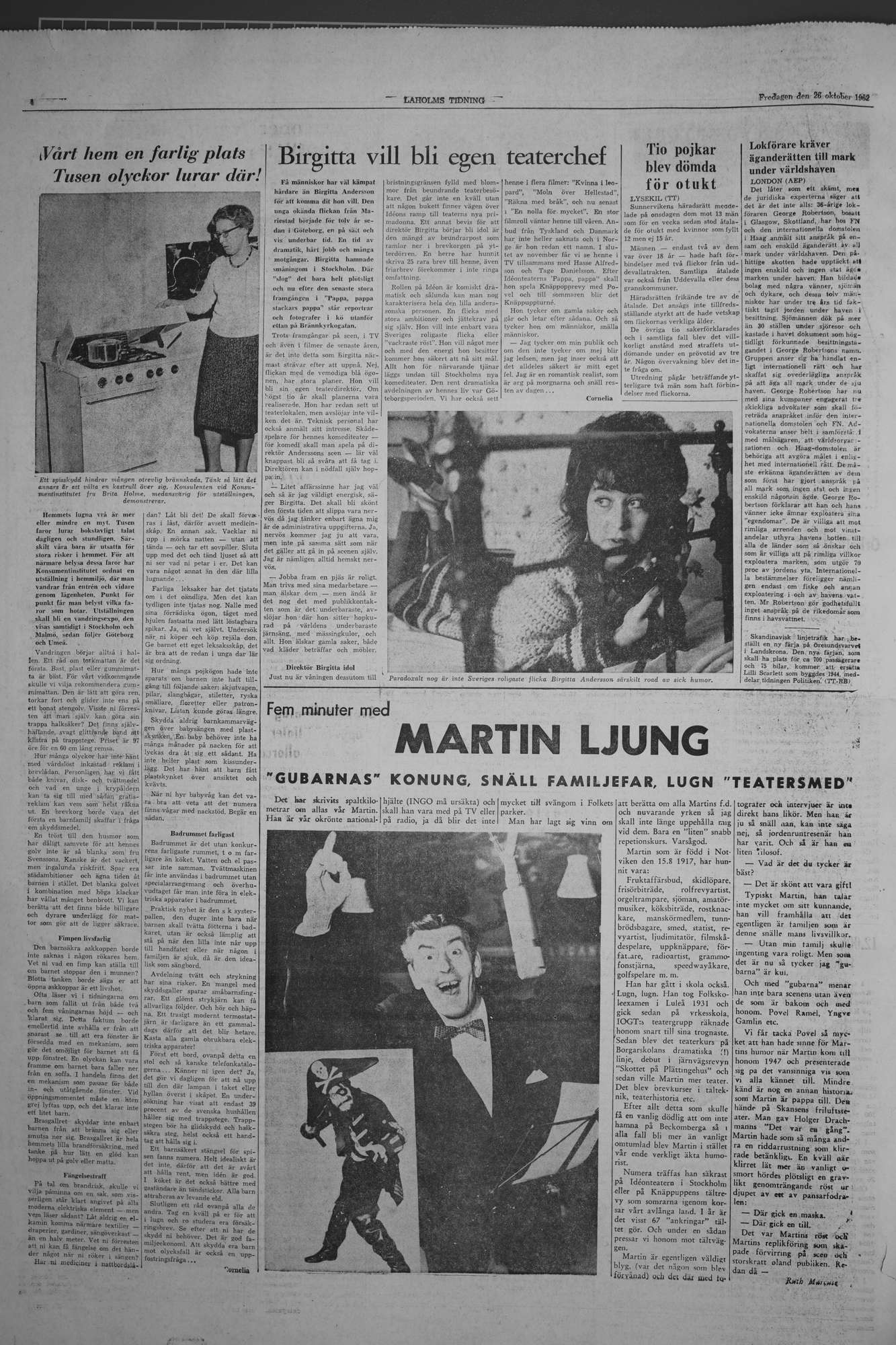 Laholms Tidning Fredag 26 oktober 1962, sida 4