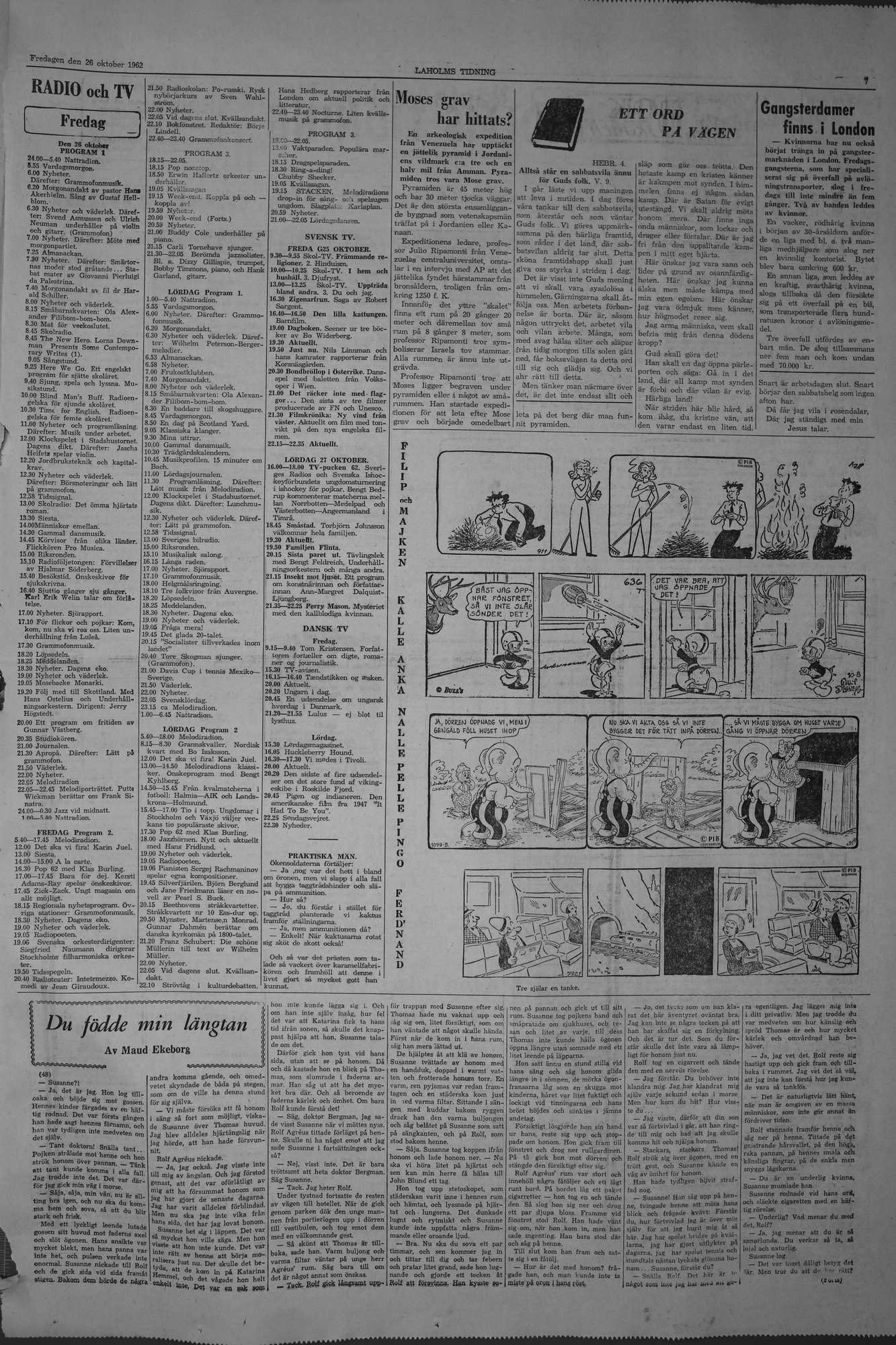 Laholms Tidning Fredag 26 oktober 1962, sida 7