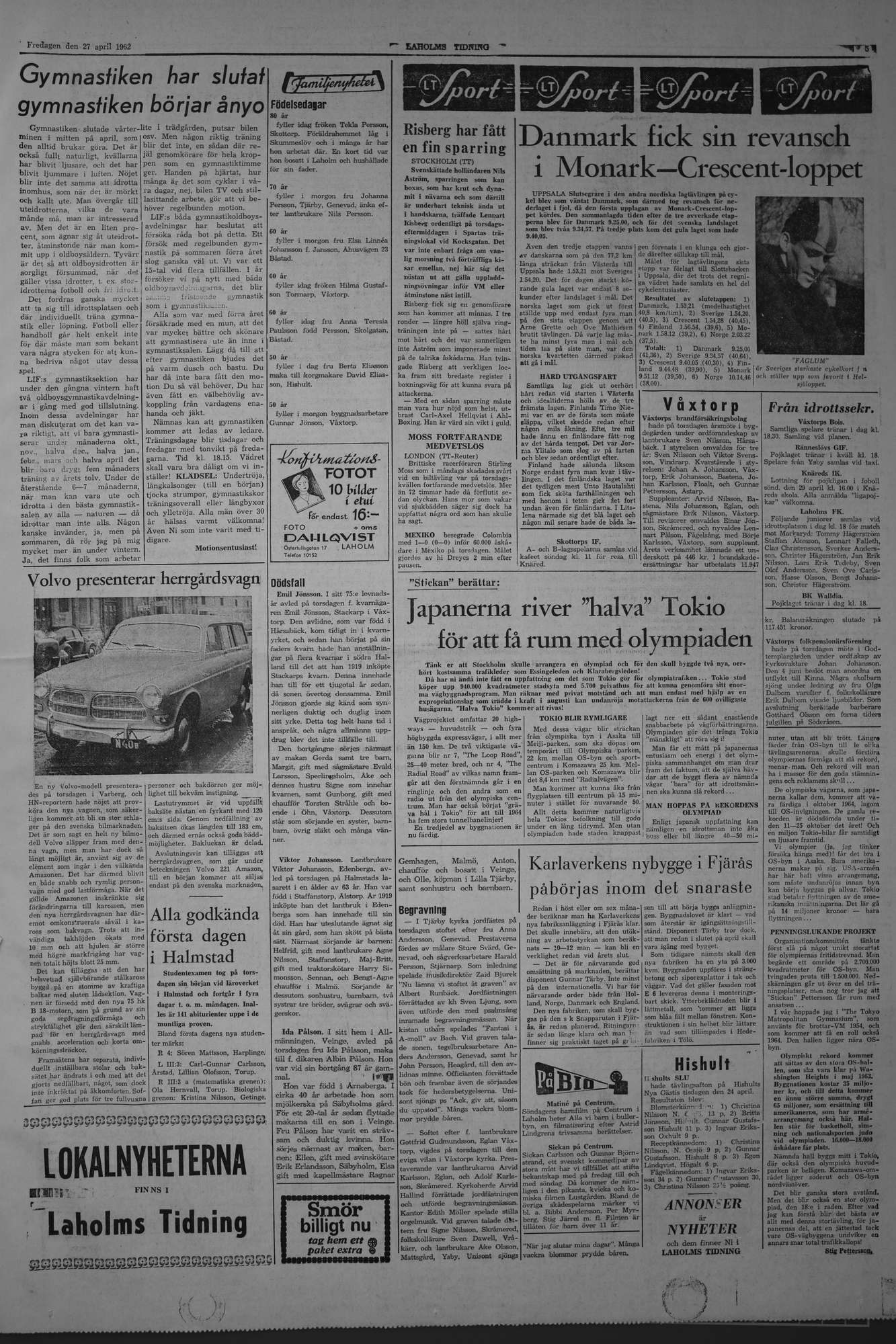 Laholms Tidning Fredag 27 april 1962, sida 5