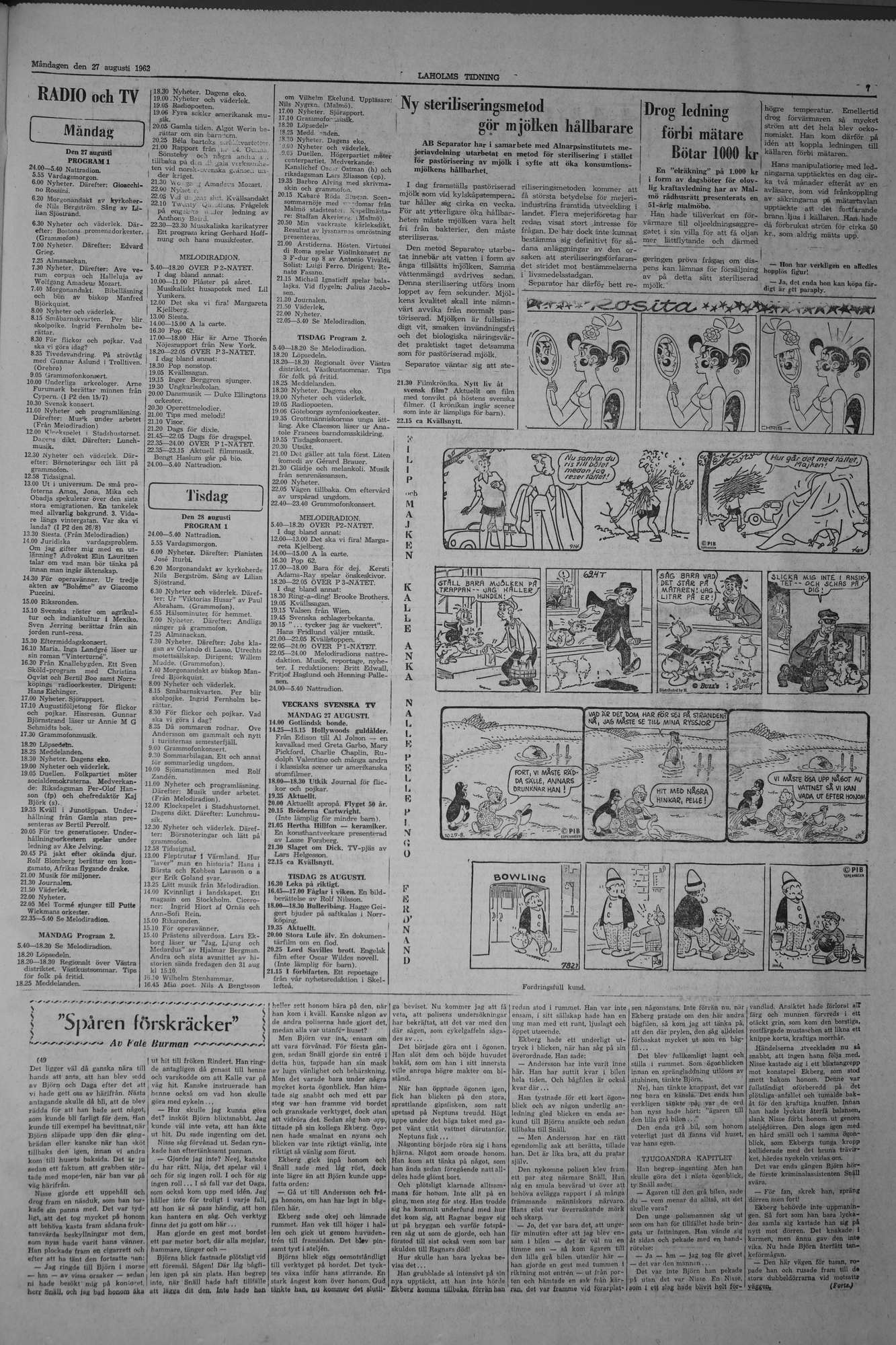 Laholms Tidning Måndag 27 augusti 1962, sida 7