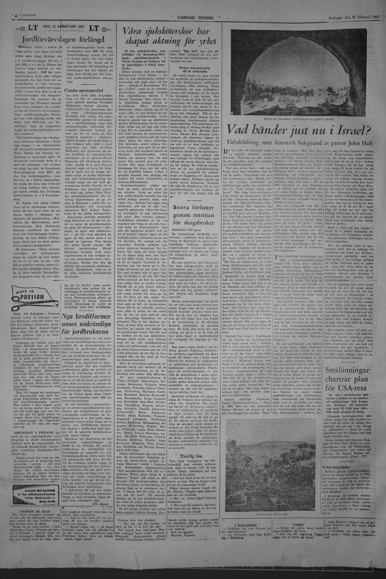 Laholms Tidning Tisdag 27 februari 1962, sida 4