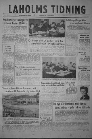 Förstasidan, Lördag 27 januari 1962