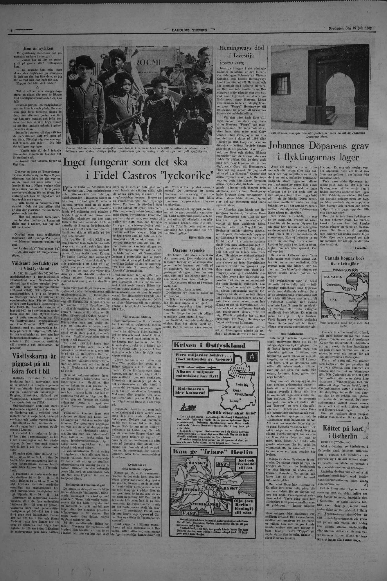 Laholms Tidning Fredag 27 juli 1962, sida 4