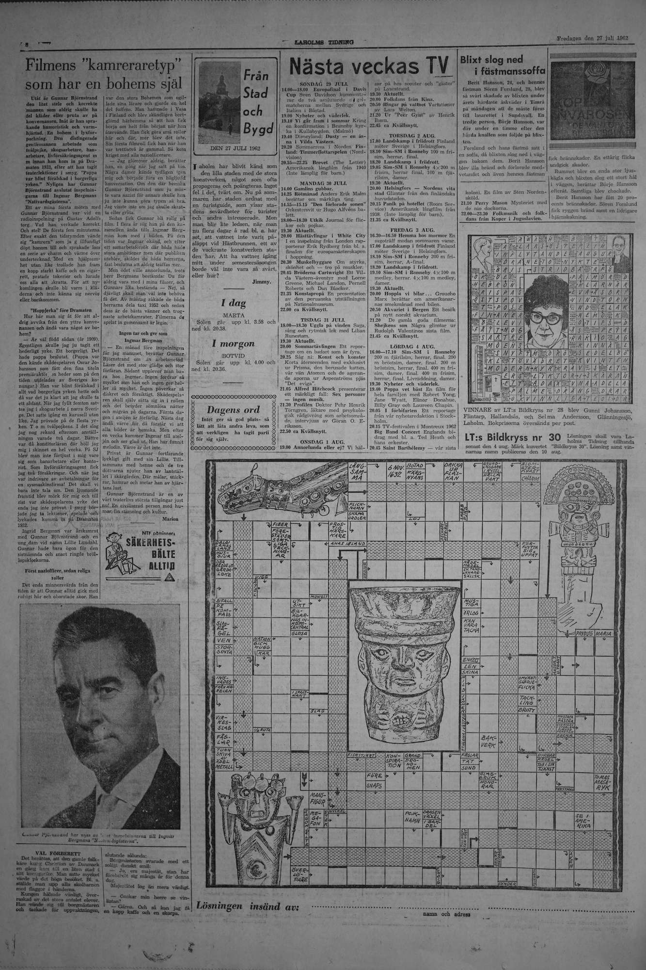 Laholms Tidning Fredag 27 juli 1962, sida 6
