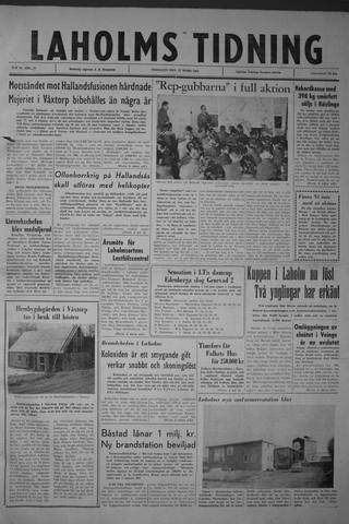 Förstasidan, Tisdag 27 mars 1962