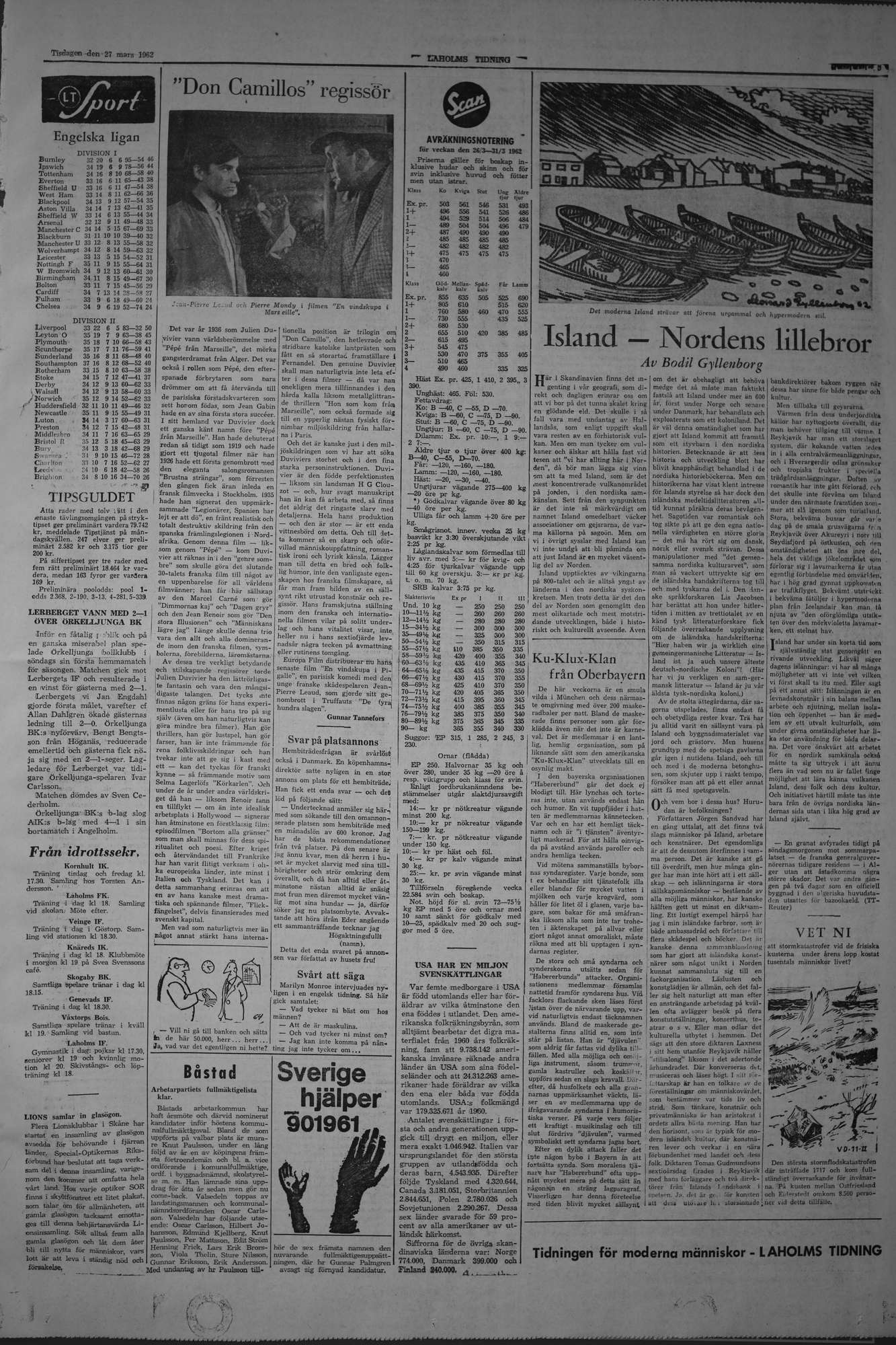 Laholms Tidning Tisdag 27 mars 1962, sida 5