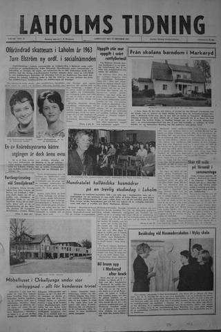 Förstasidan, Lördag 27 oktober 1962