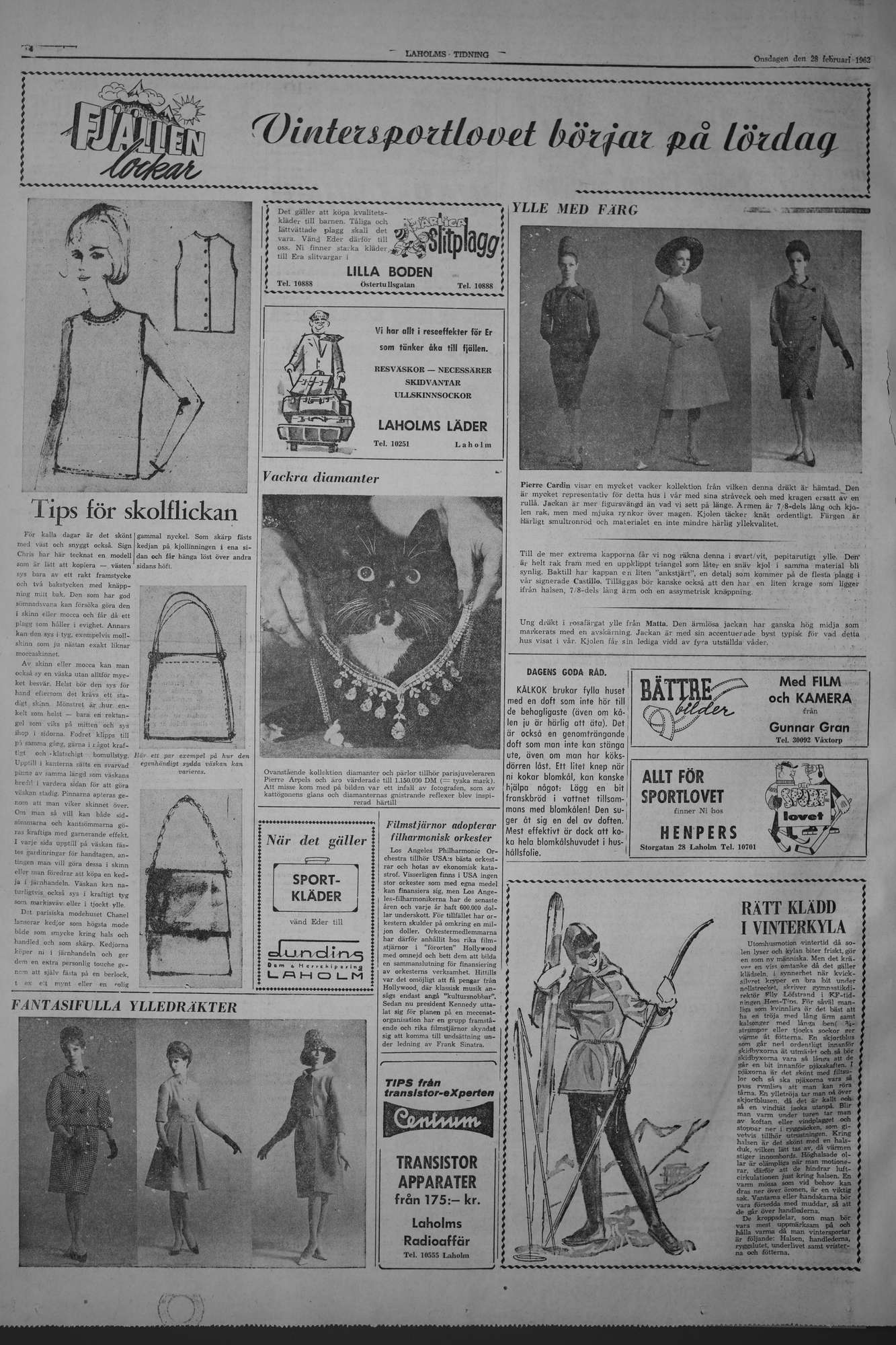 Laholms Tidning Onsdag 28 februari 1962, sida 4