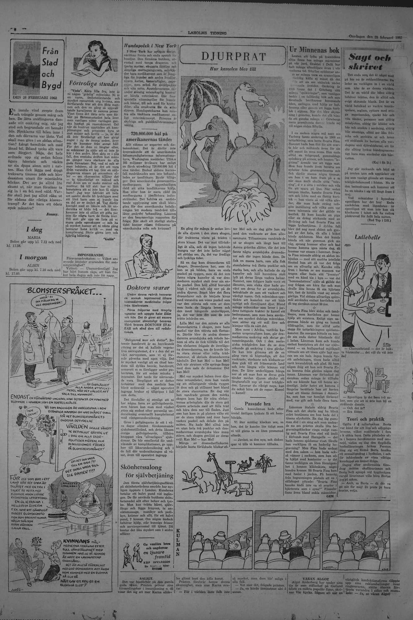 Laholms Tidning Onsdag 28 februari 1962, sida 6