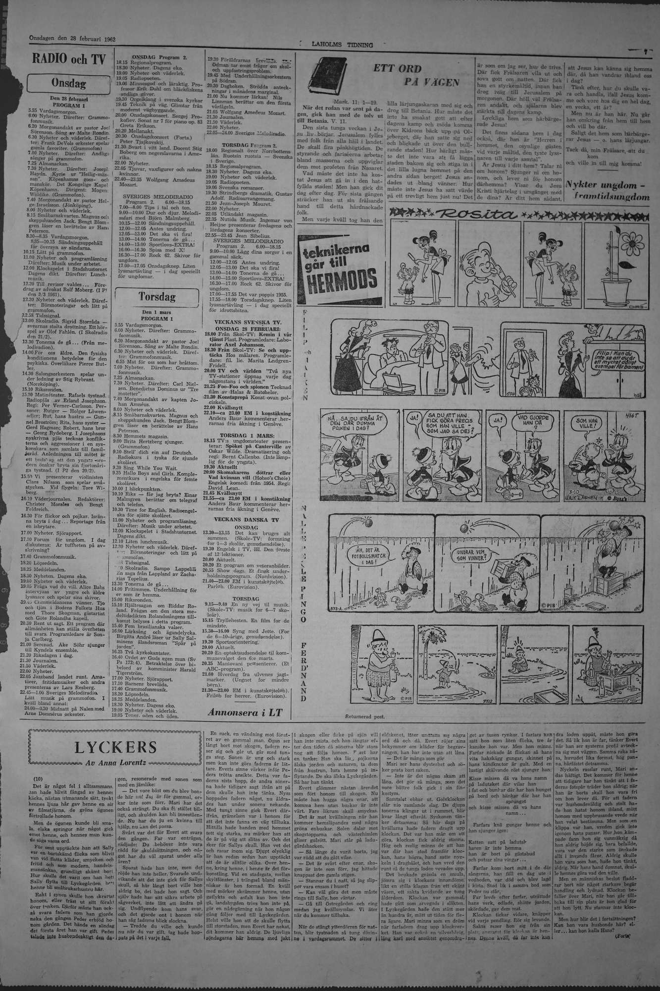 Laholms Tidning Onsdag 28 februari 1962, sida 7