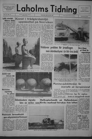Förstasidan, Tisdag 20 juli 1965