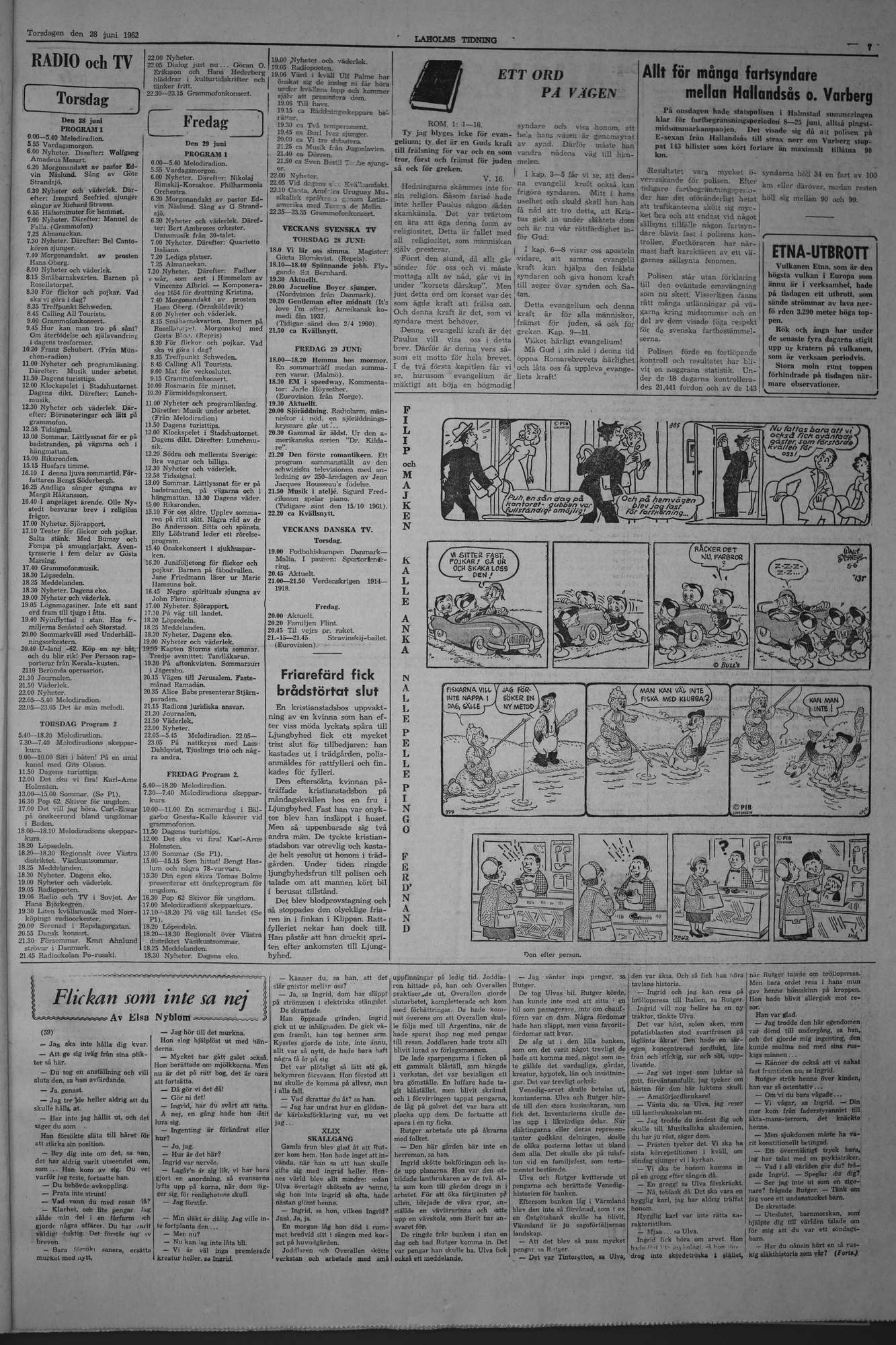 Laholms Tidning Torsdag 28 juni 1962, sida 7