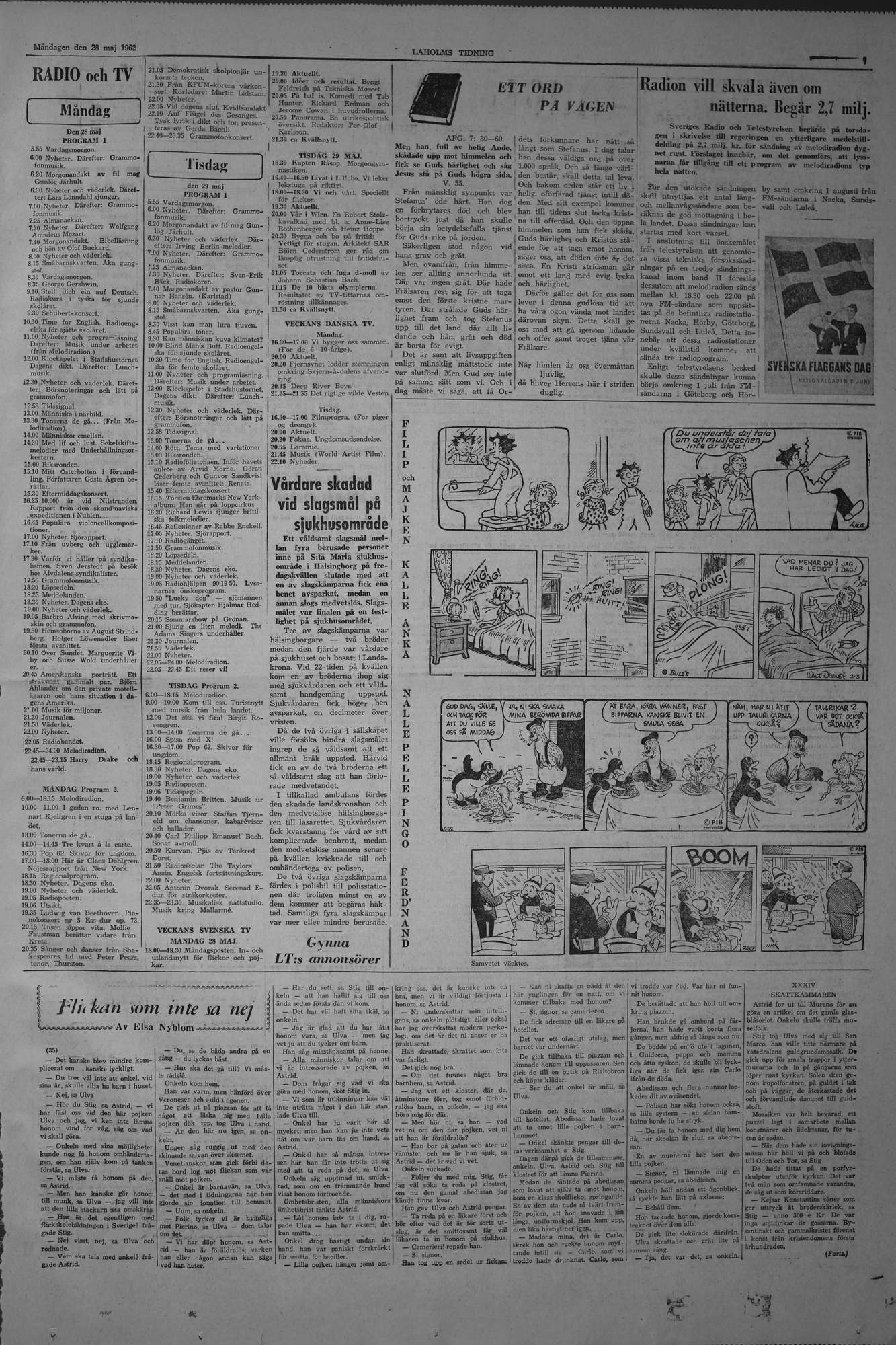 Laholms Tidning Måndag 28 maj 1962, sida 7