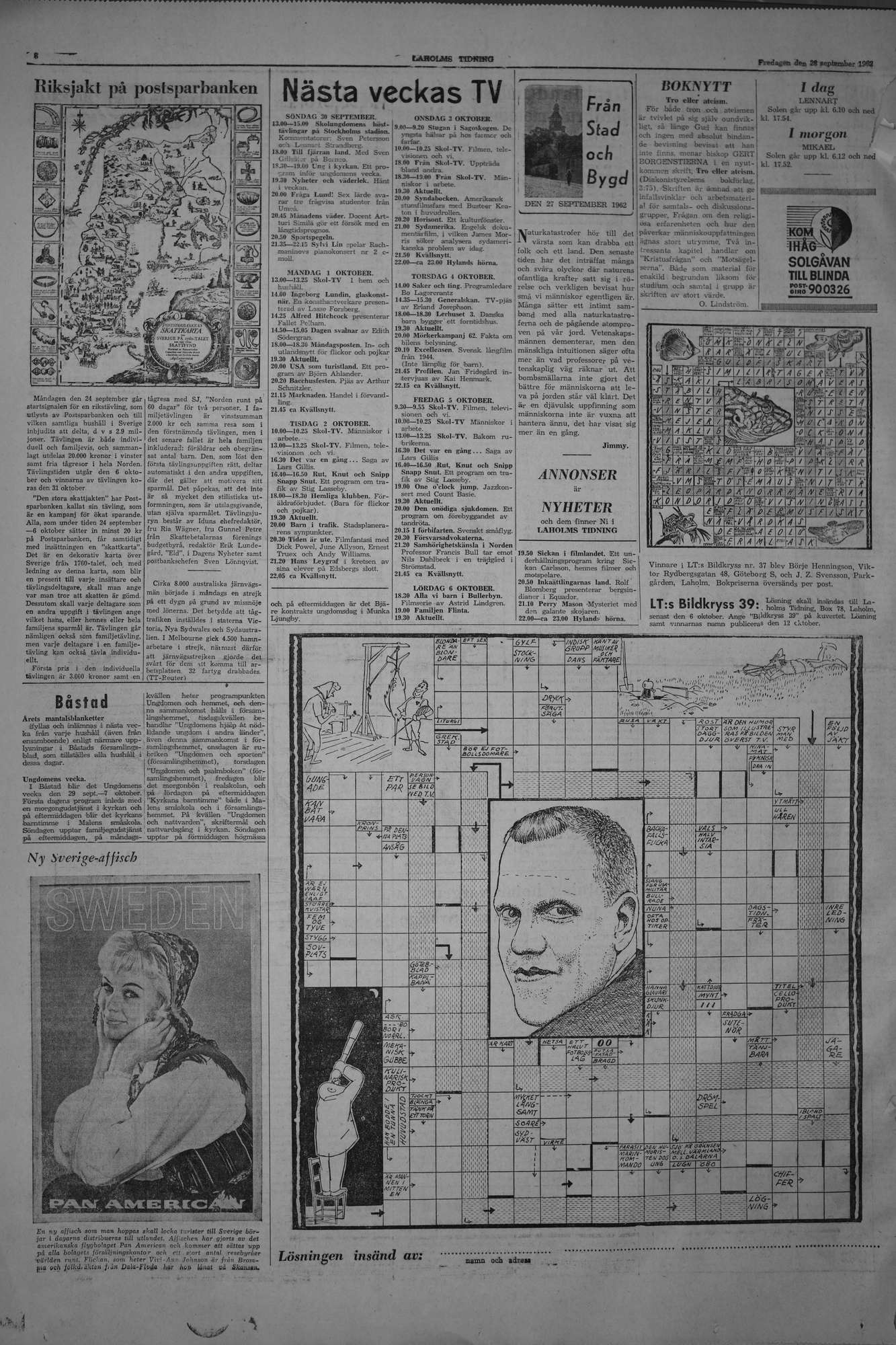 Laholms Tidning Fredag 28 september 1962, sida 6