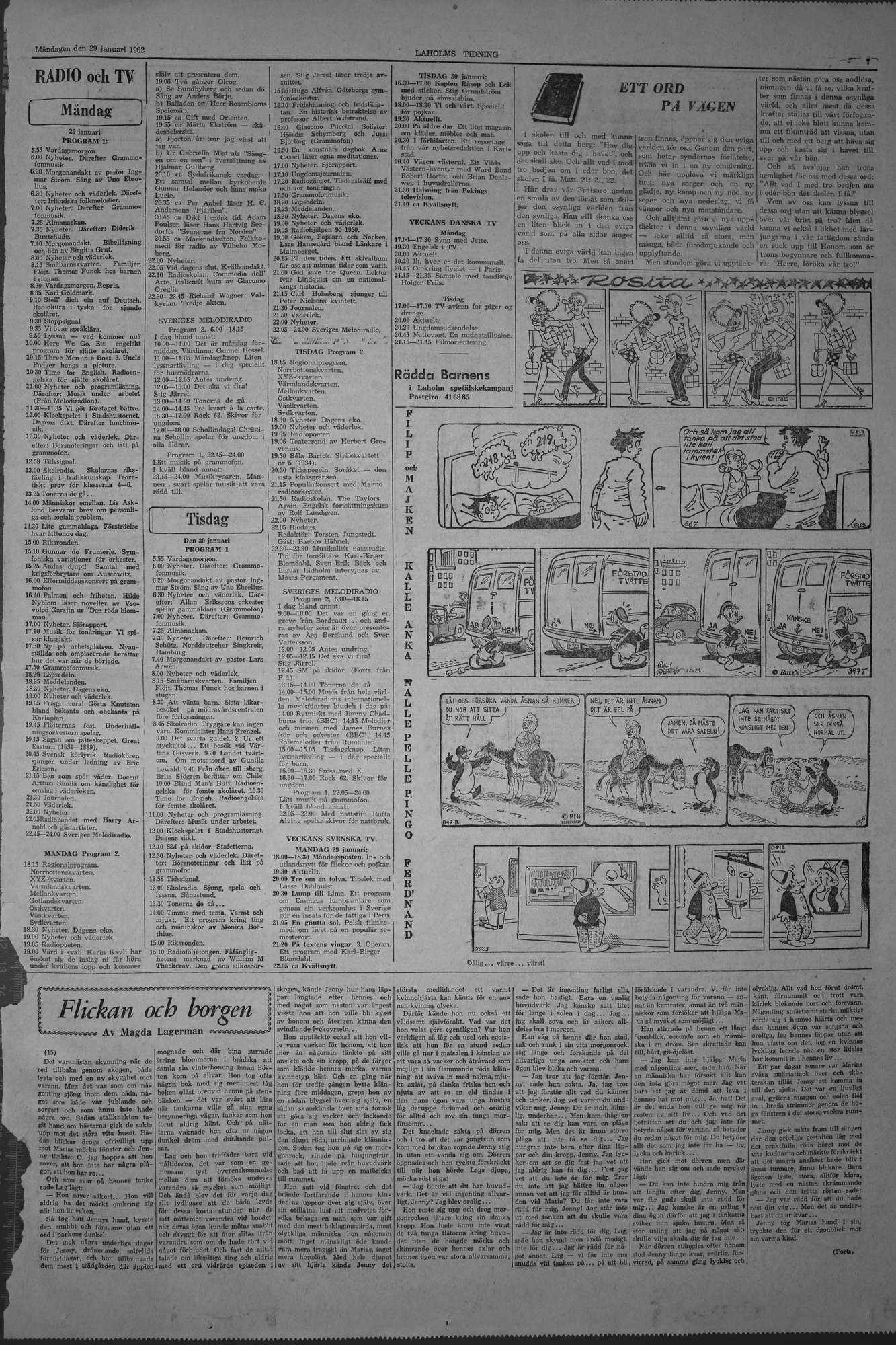 Laholms Tidning Måndag 29 januari 1962, sida 7