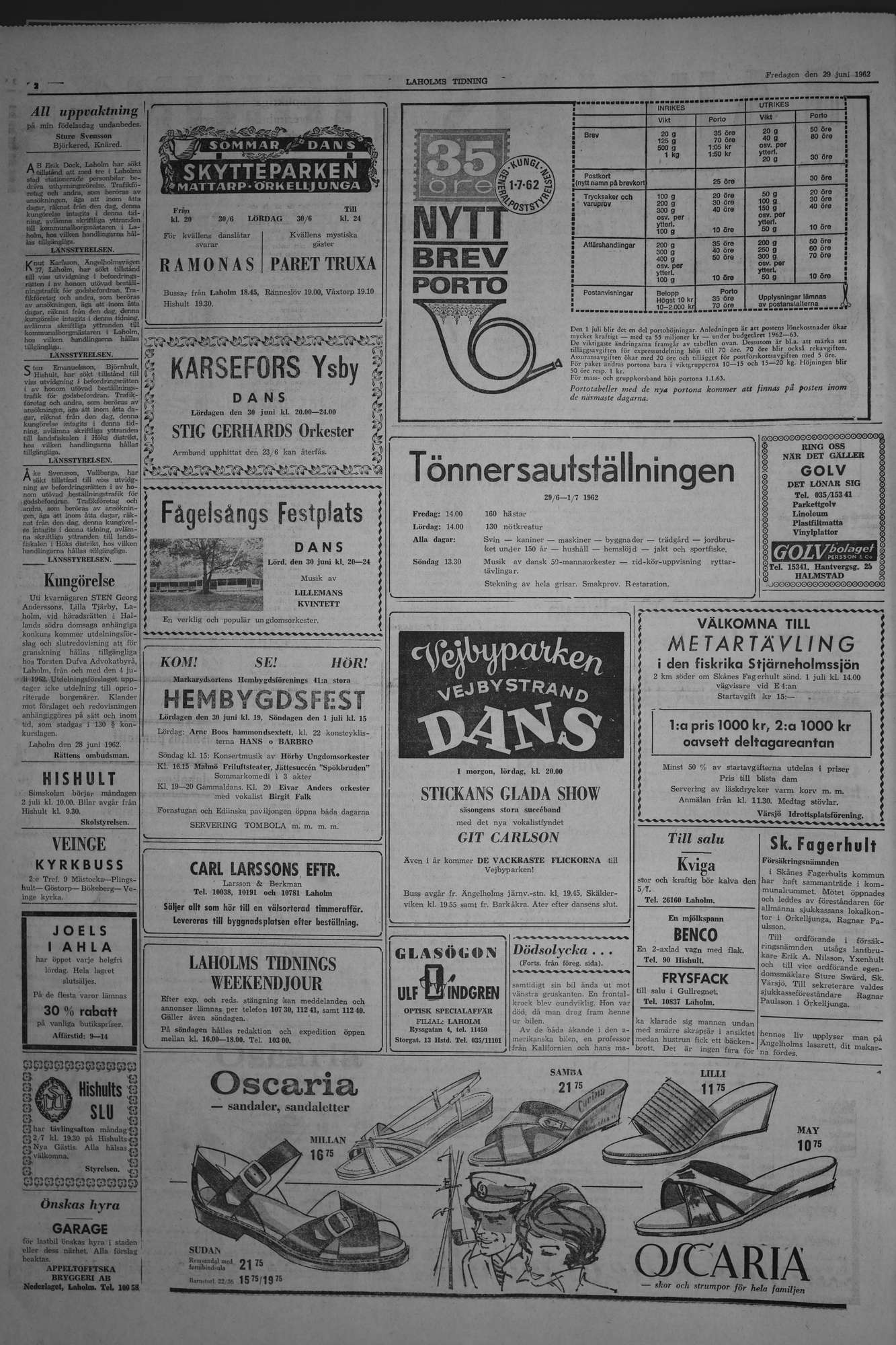 Laholms Tidning Fredag 29 juni 1962, sida 2