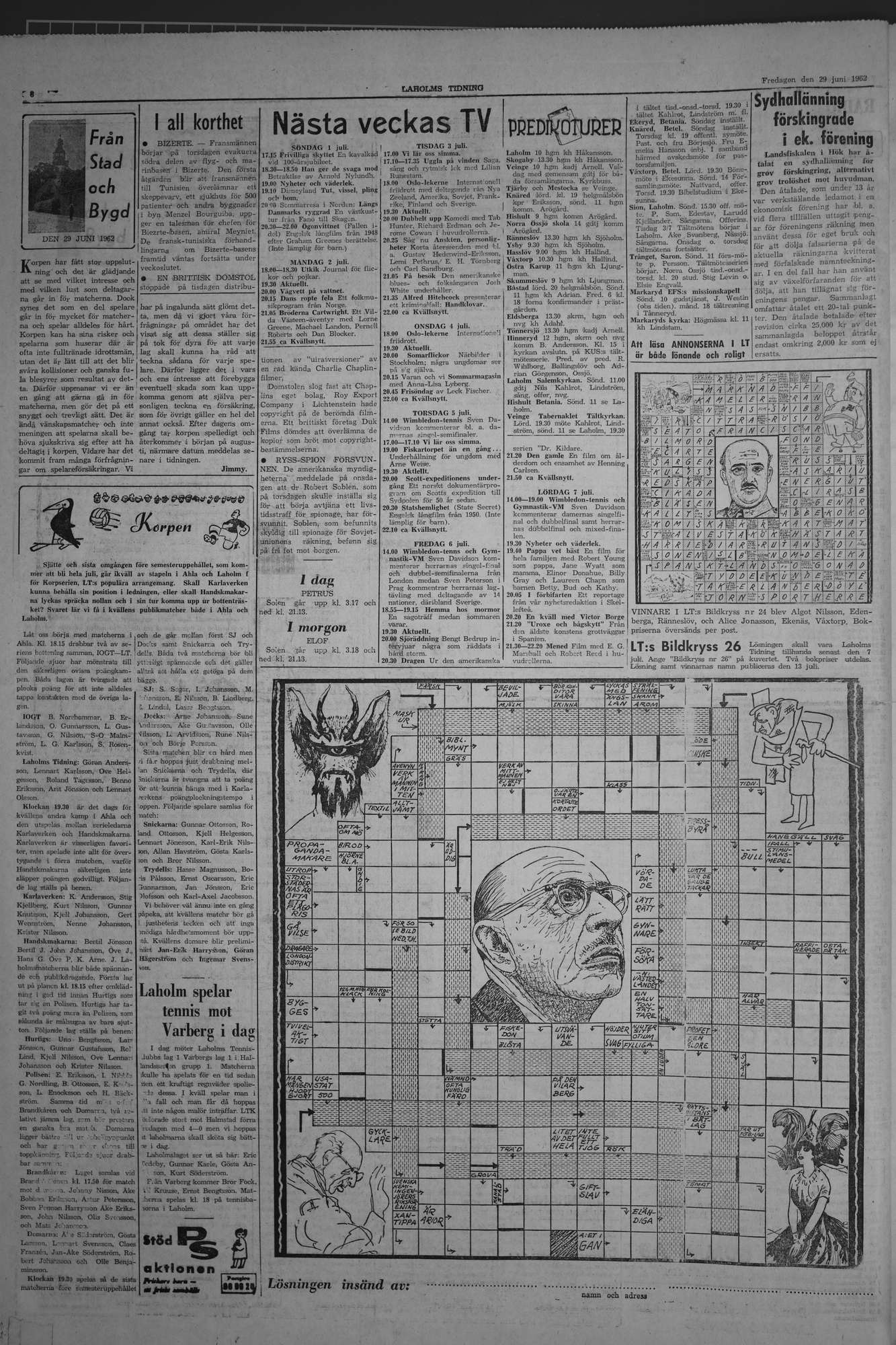 Laholms Tidning Fredag 29 juni 1962, sida 6
