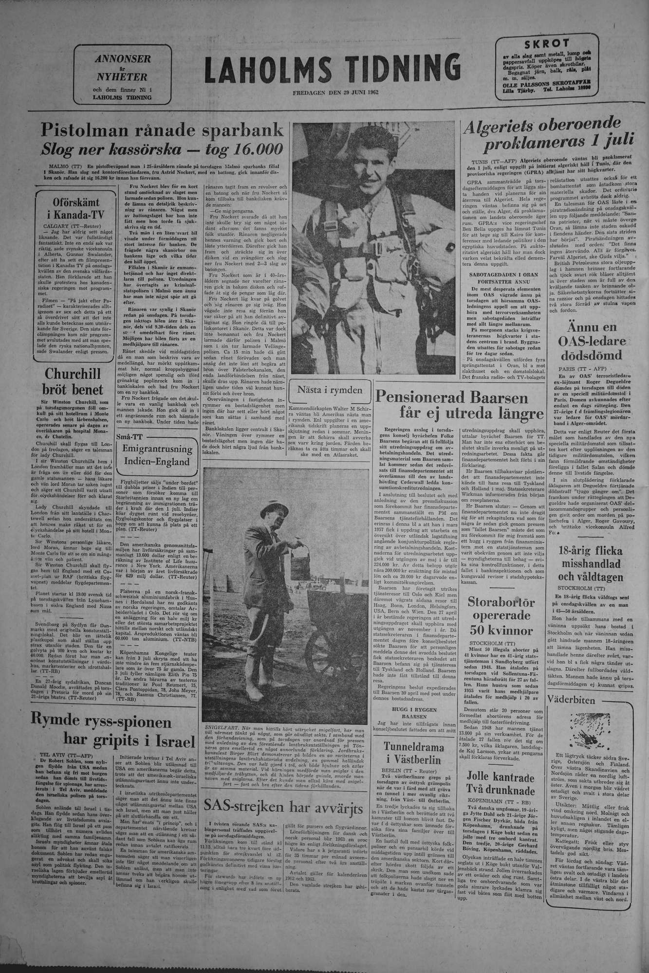 Laholms Tidning Fredag 29 juni 1962, sida 8