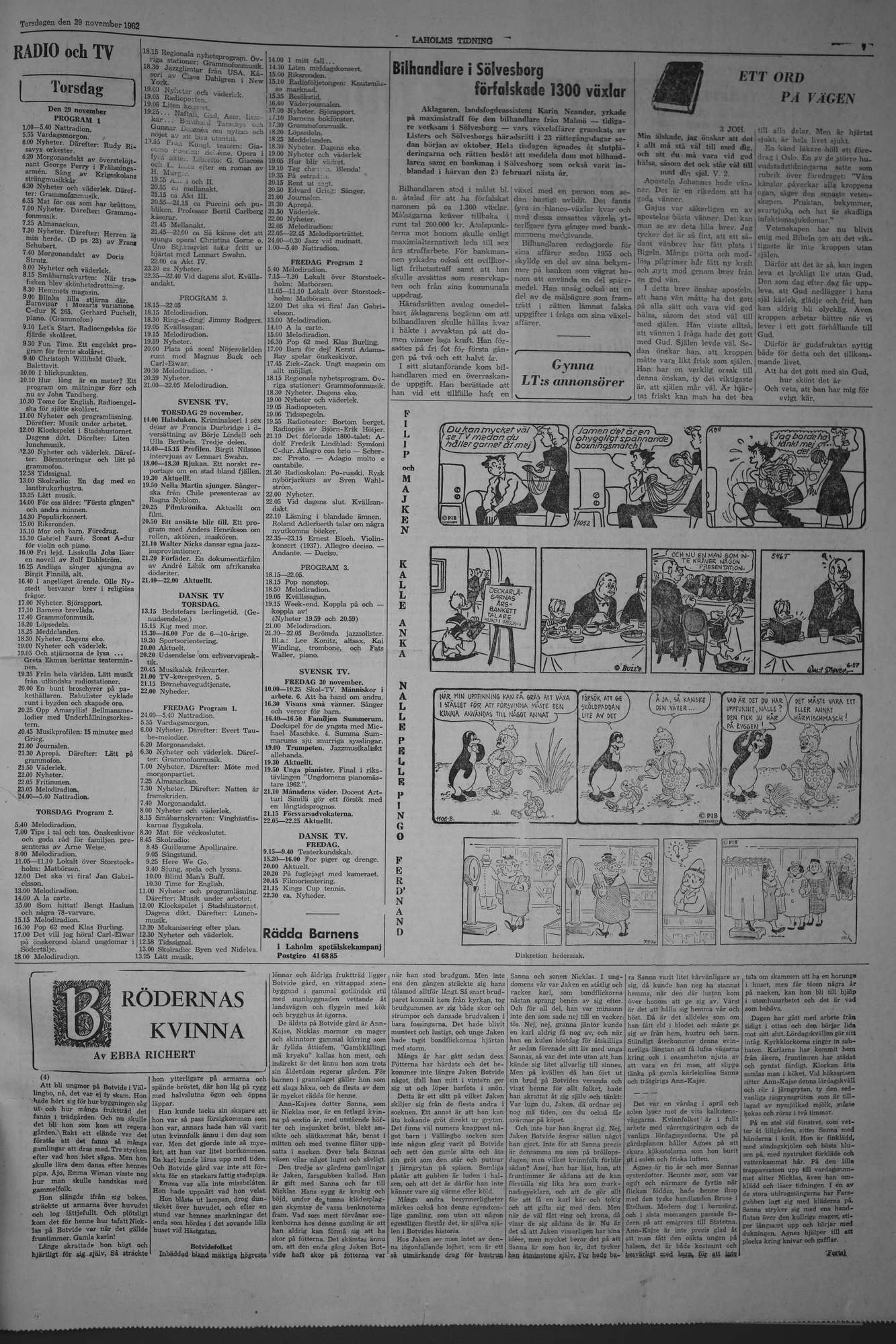 Laholms Tidning Torsdag 29 november 1962, sida 7