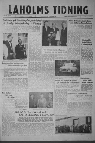 Förstasidan, Måndag 29 oktober 1962