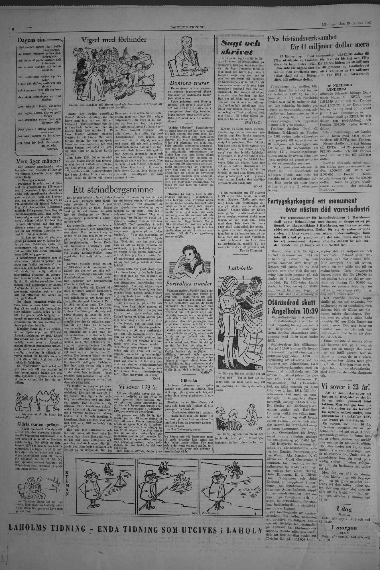 Laholms Tidning Måndag 29 oktober 1962, sida 4