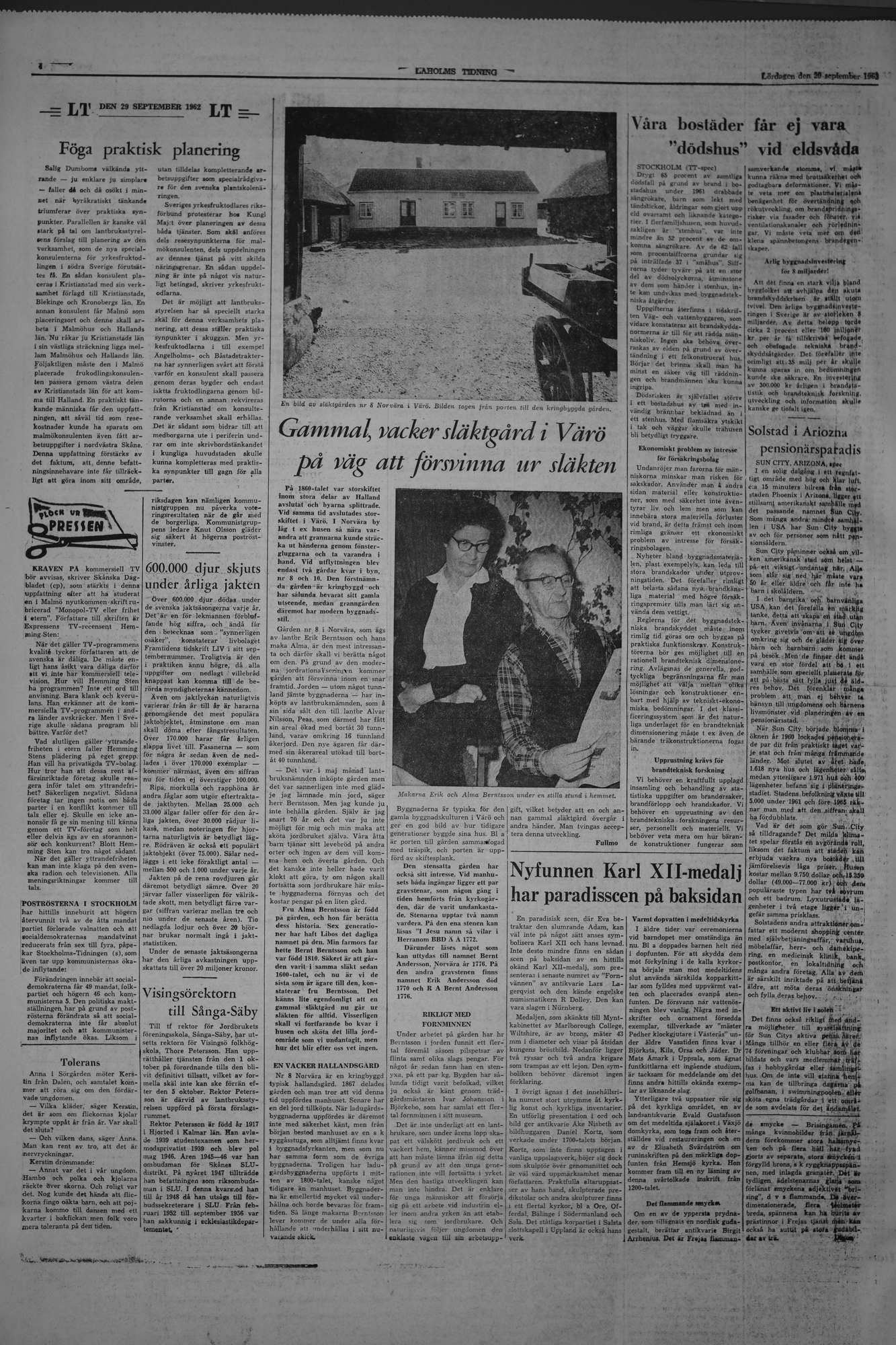 Laholms Tidning Lördag 29 september 1962, sida 4