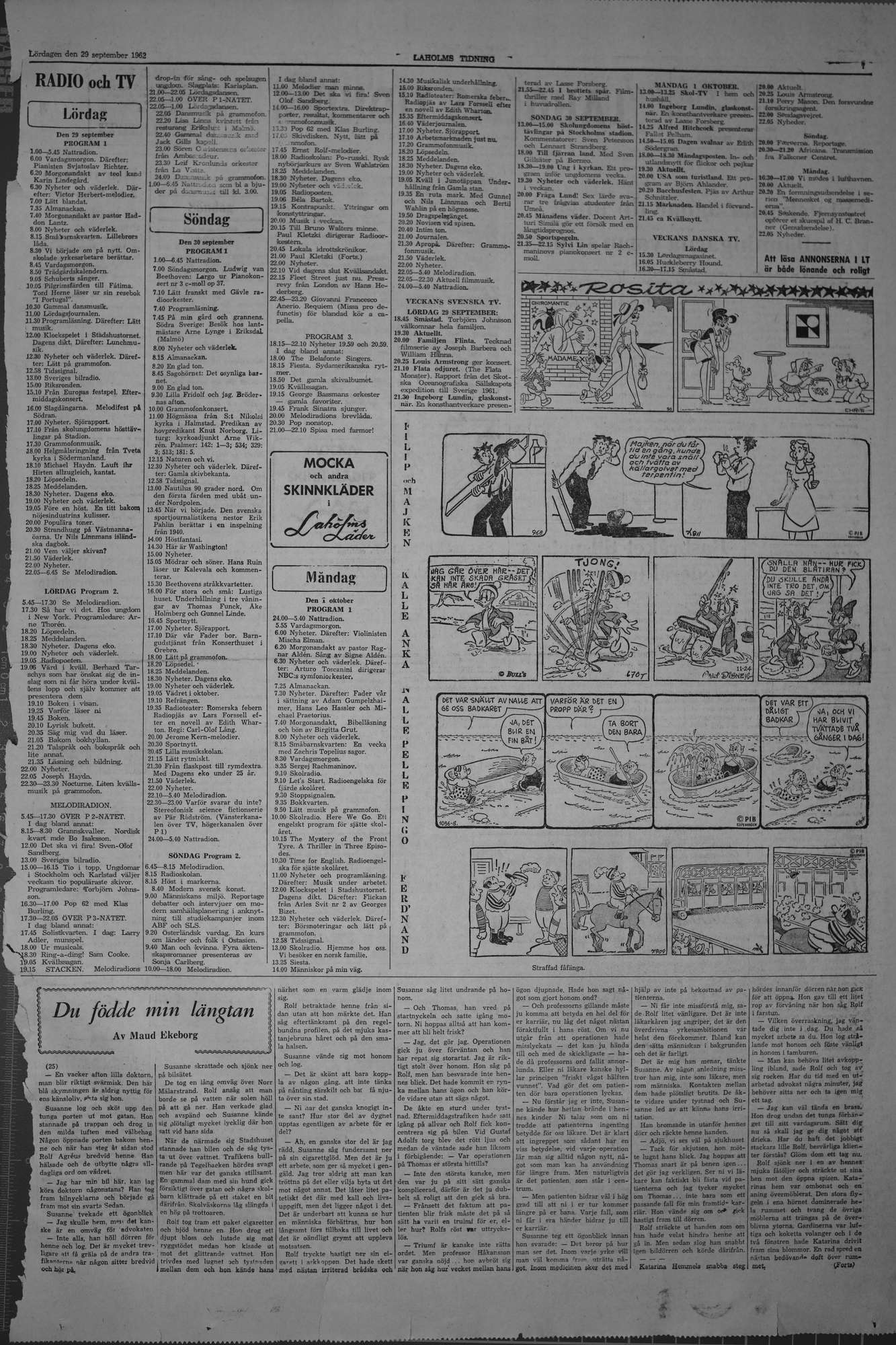 Laholms Tidning Lördag 29 september 1962, sida 7