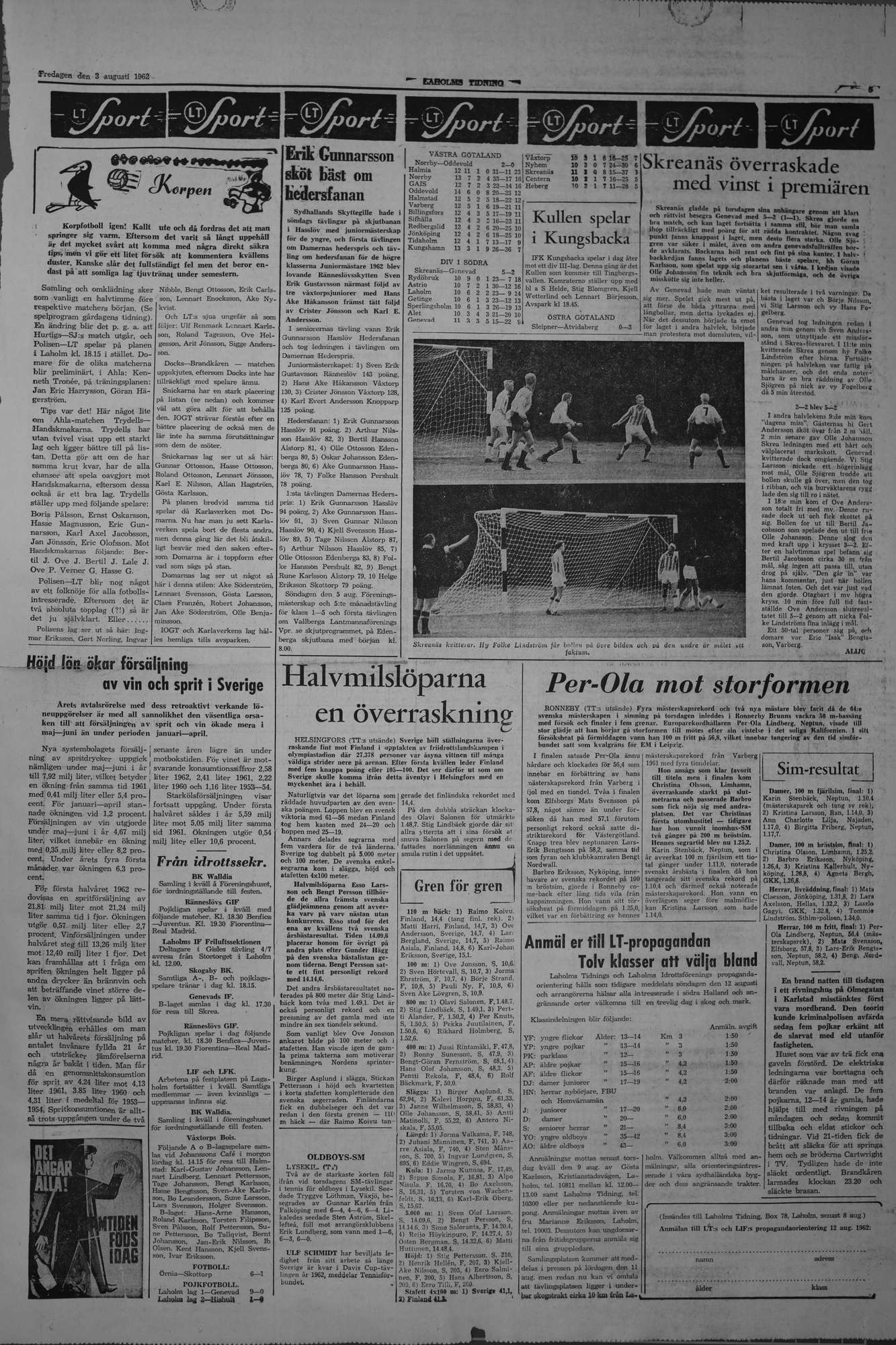 Laholms Tidning Fredag 3 augusti 1962, sida 5