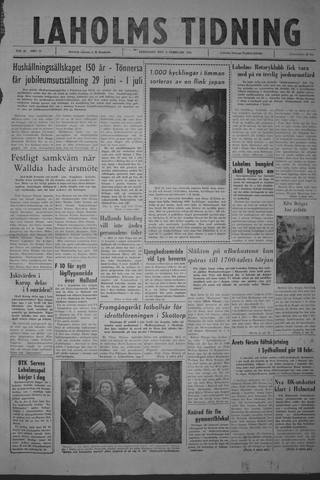 Förstasidan, Lördag 3 februari 1962