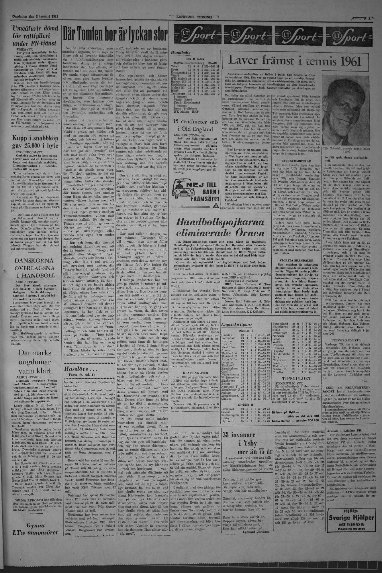 Laholms Tidning Onsdag 3 januari 1962, sida 5