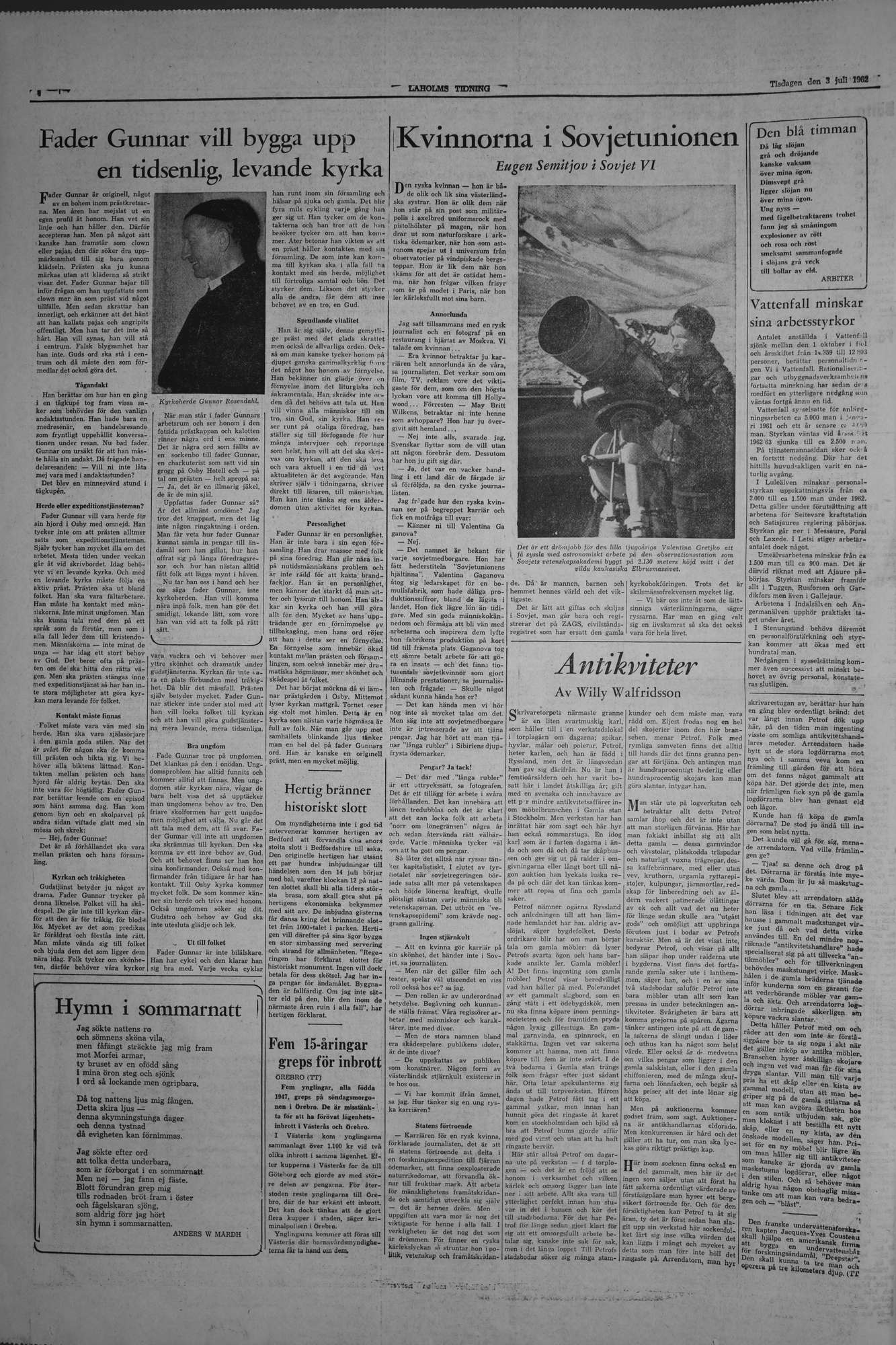 Laholms Tidning Tisdag 3 juli 1962, sida 4