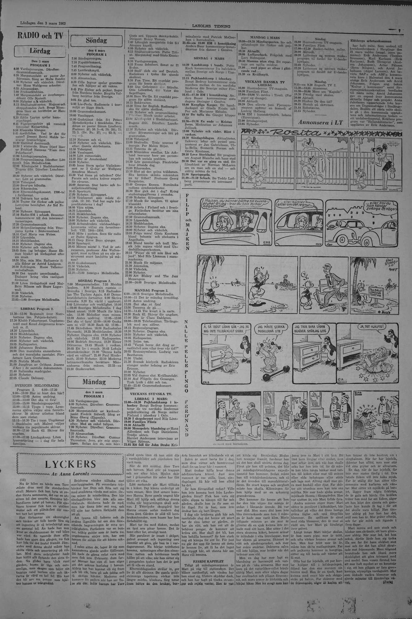 Laholms Tidning Lördag 3 mars 1962, sida 7