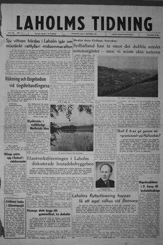 Förstasidan, Onsdag 3 oktober 1962
