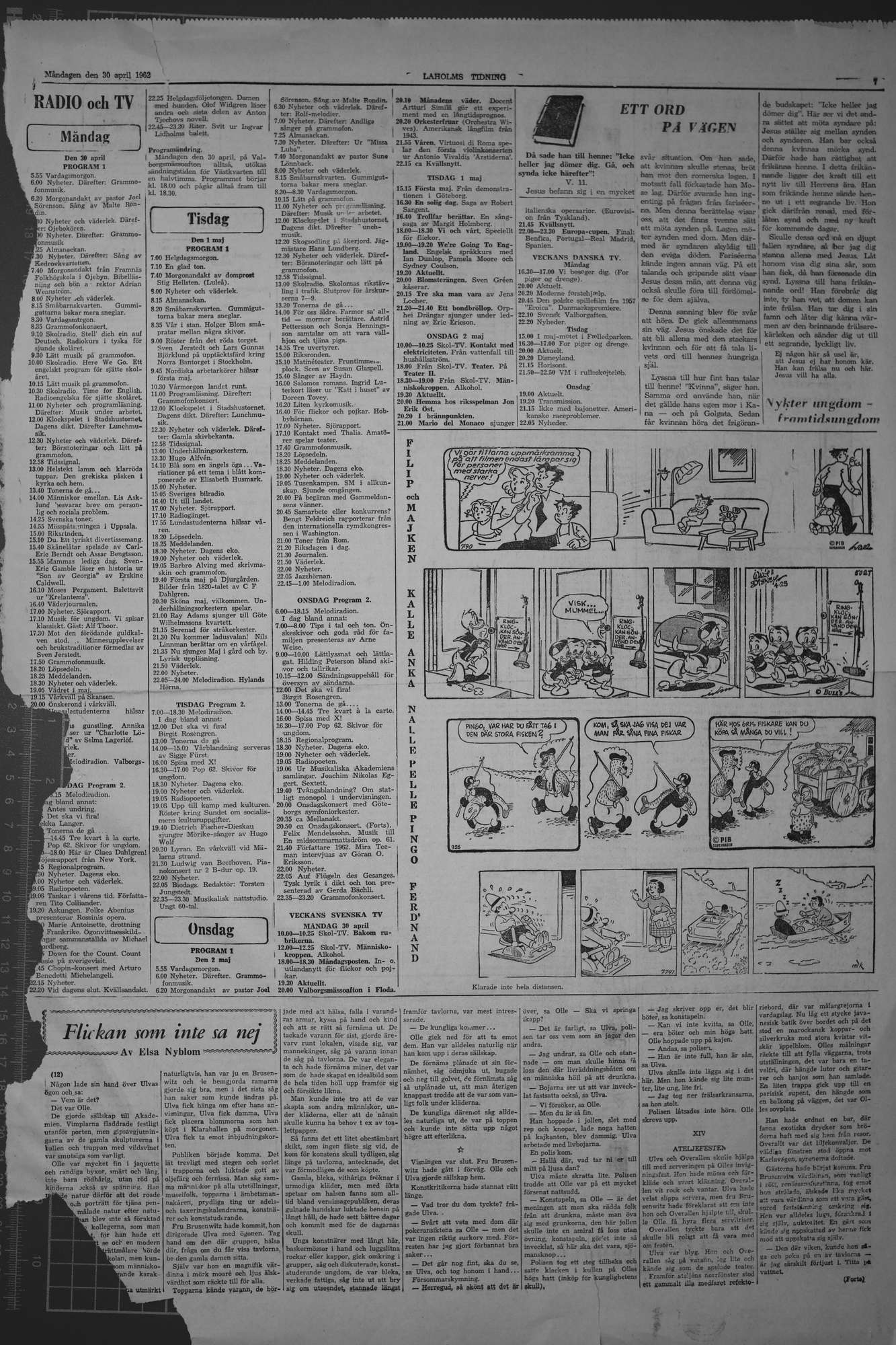 Laholms Tidning Måndag 30 april 1962, sida 7