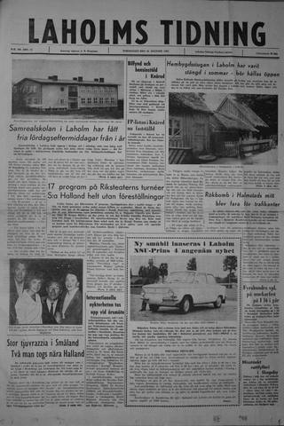 Förstasidan, Torsdag 30 augusti 1962