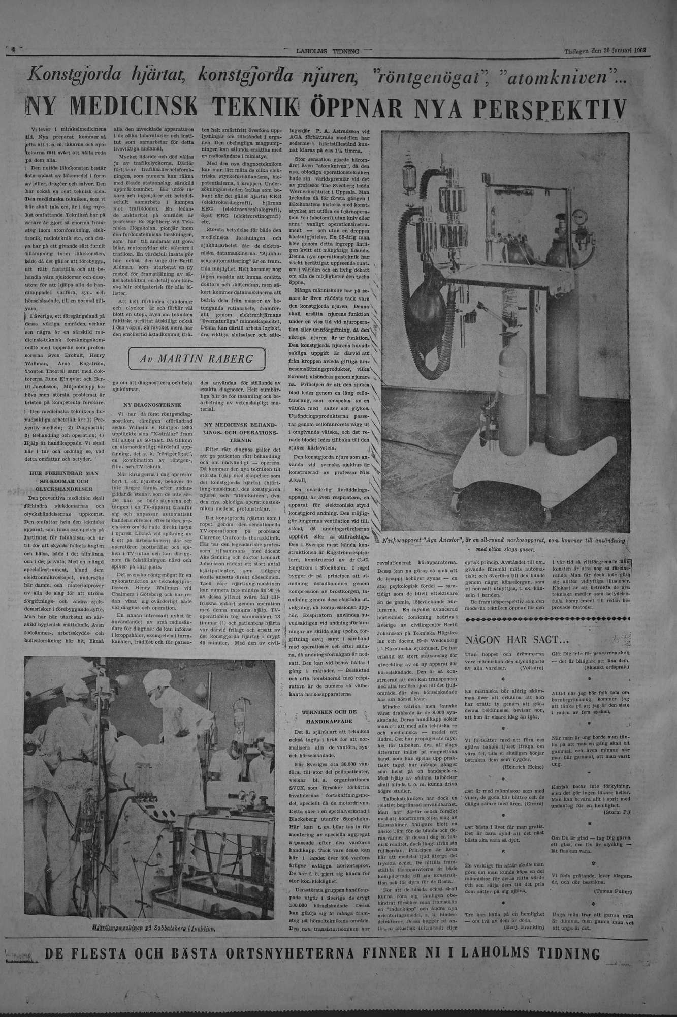 Laholms Tidning Tisdag 30 januari 1962, sida 4