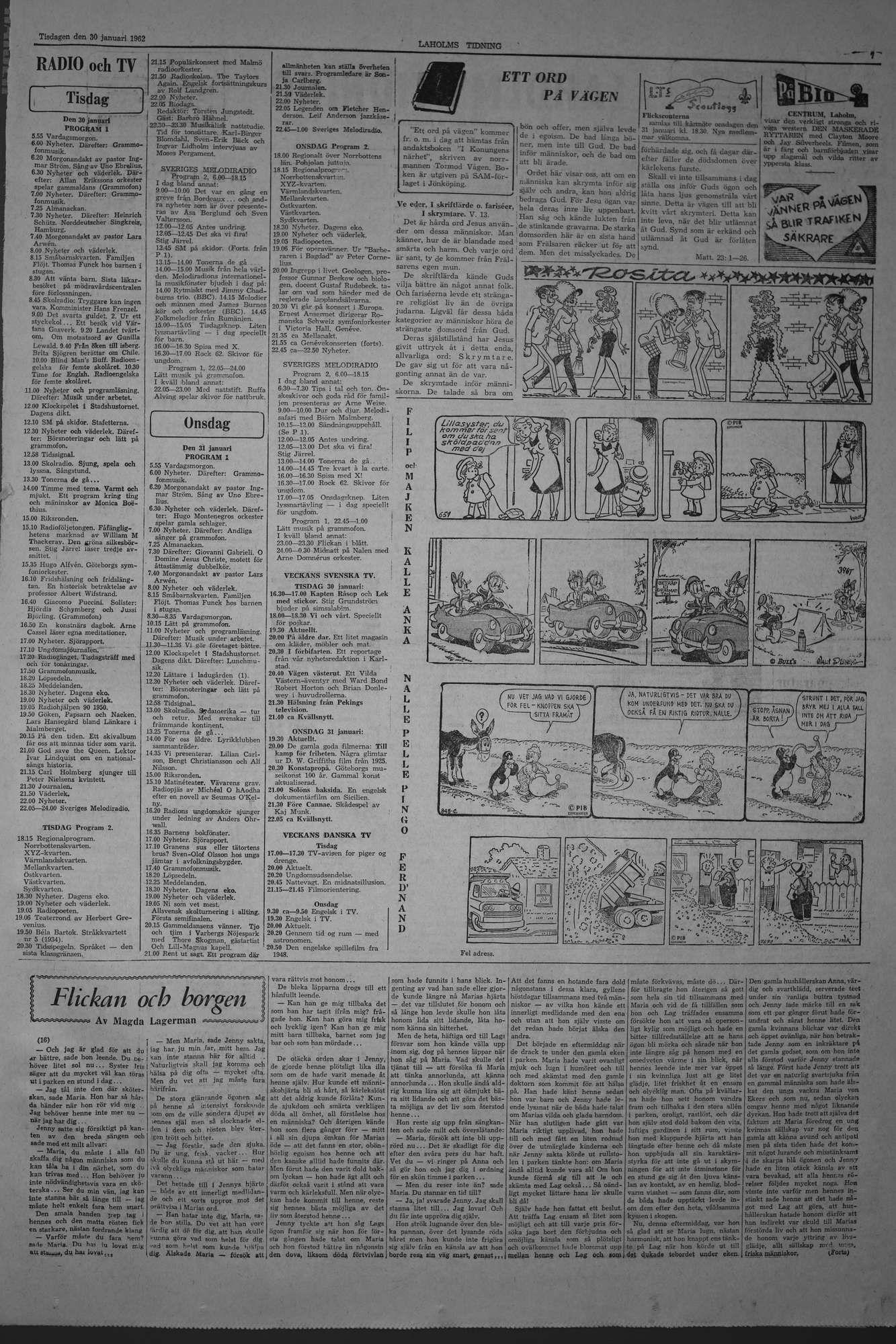 Laholms Tidning Tisdag 30 januari 1962, sida 7
