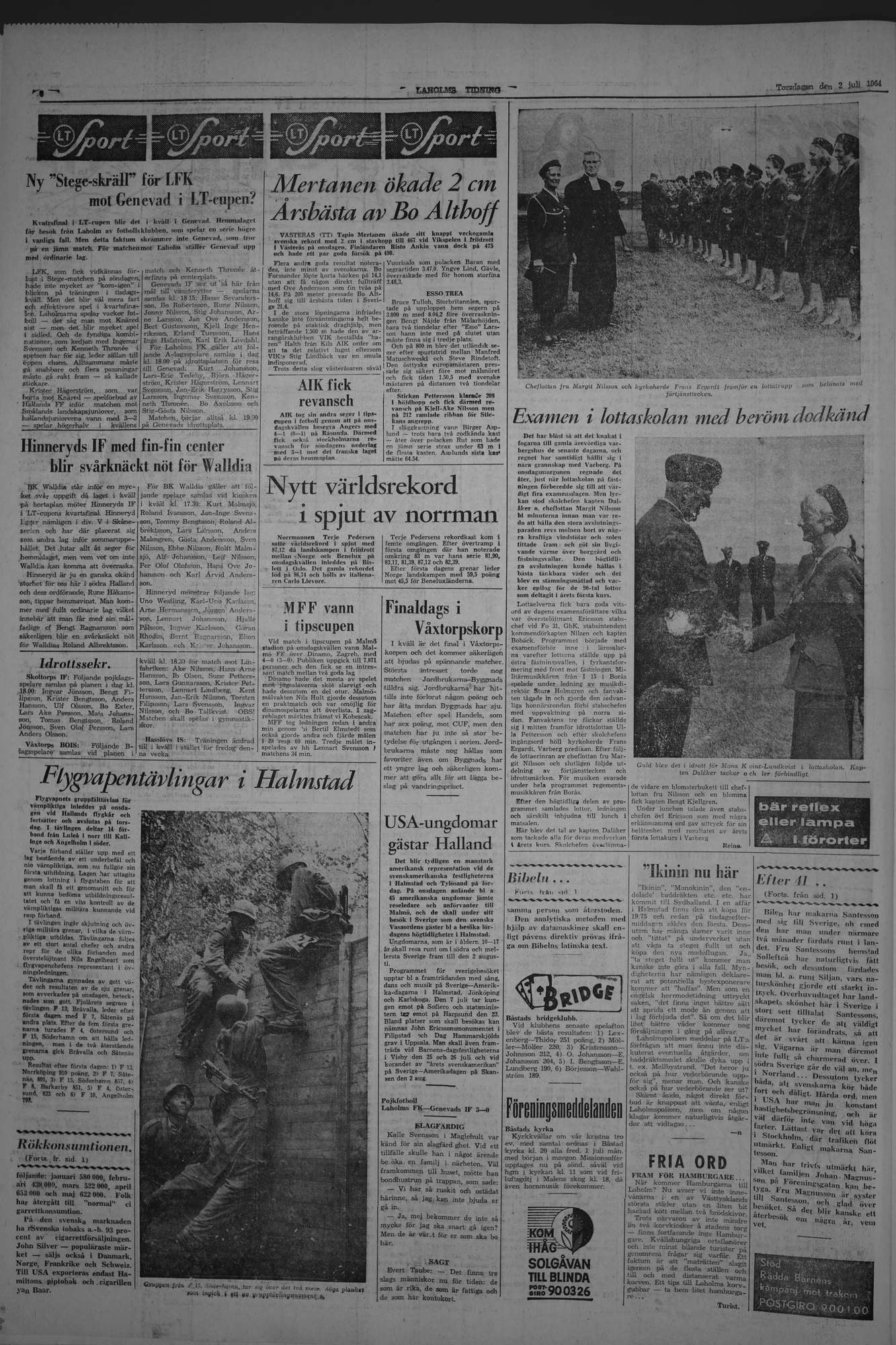 Laholms Tidning Onsdag 2 juni 1965, sida 6