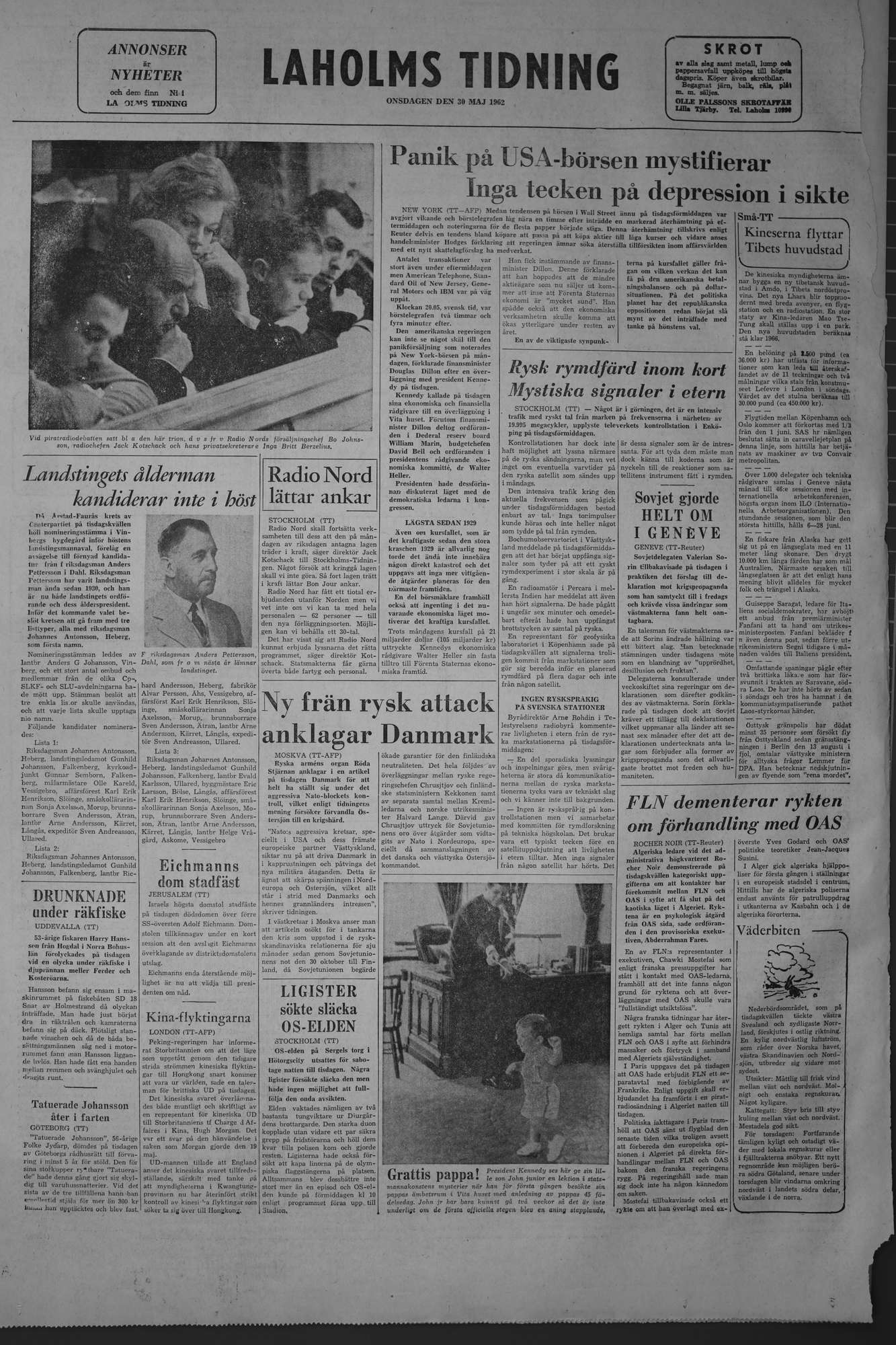 Laholms Tidning Onsdag 30 maj 1962, sida 8