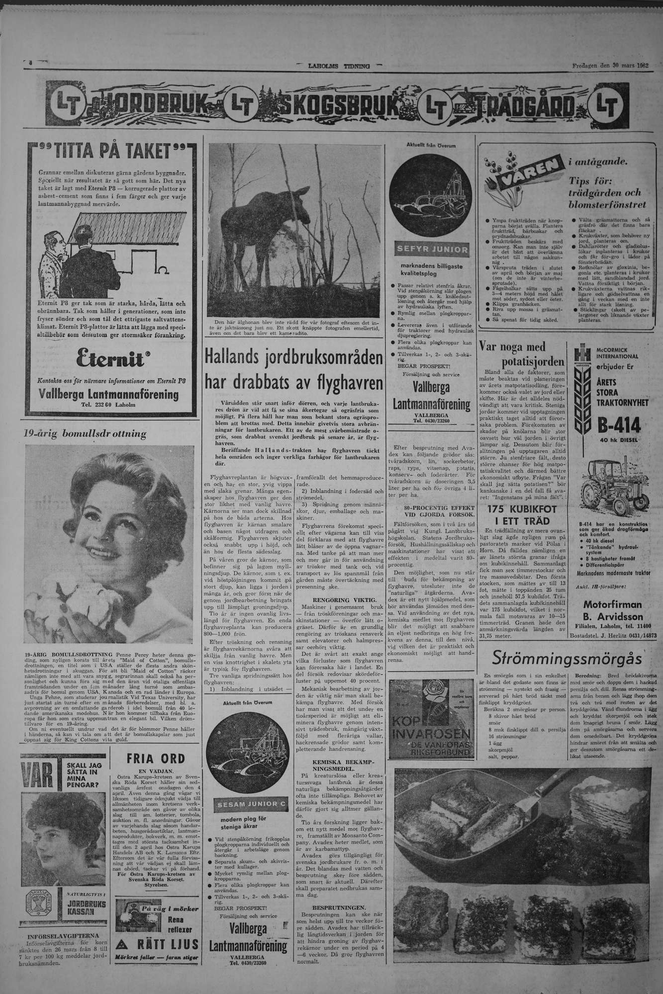 Laholms Tidning Fredag 30 mars 1962, sida 4